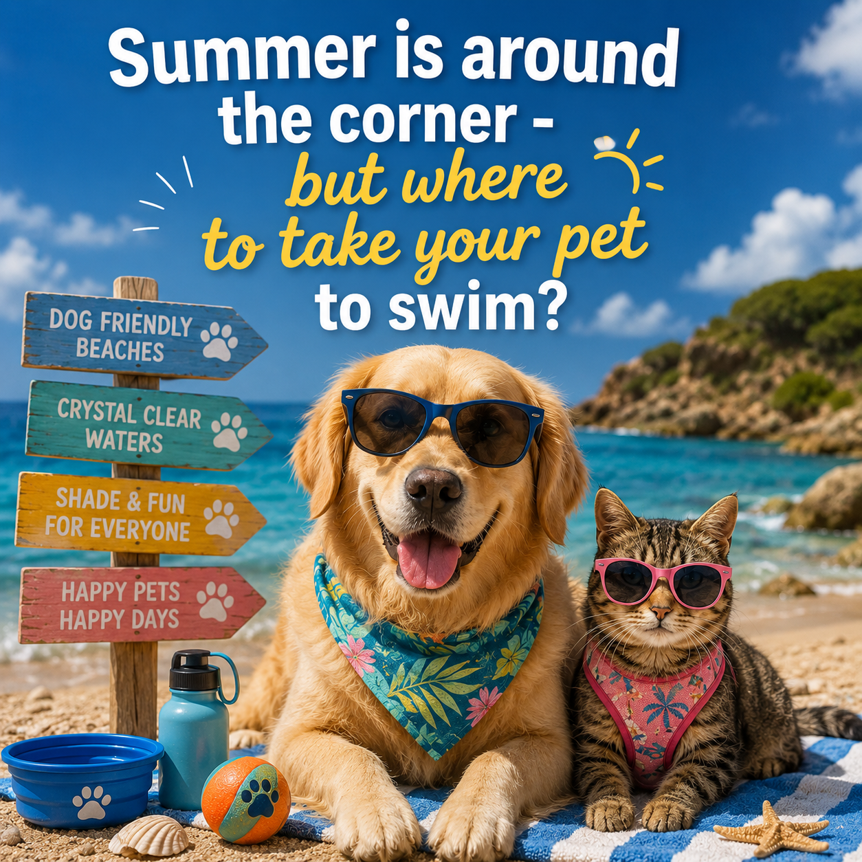 Summer is around the corner - but where to take your pet to swim?