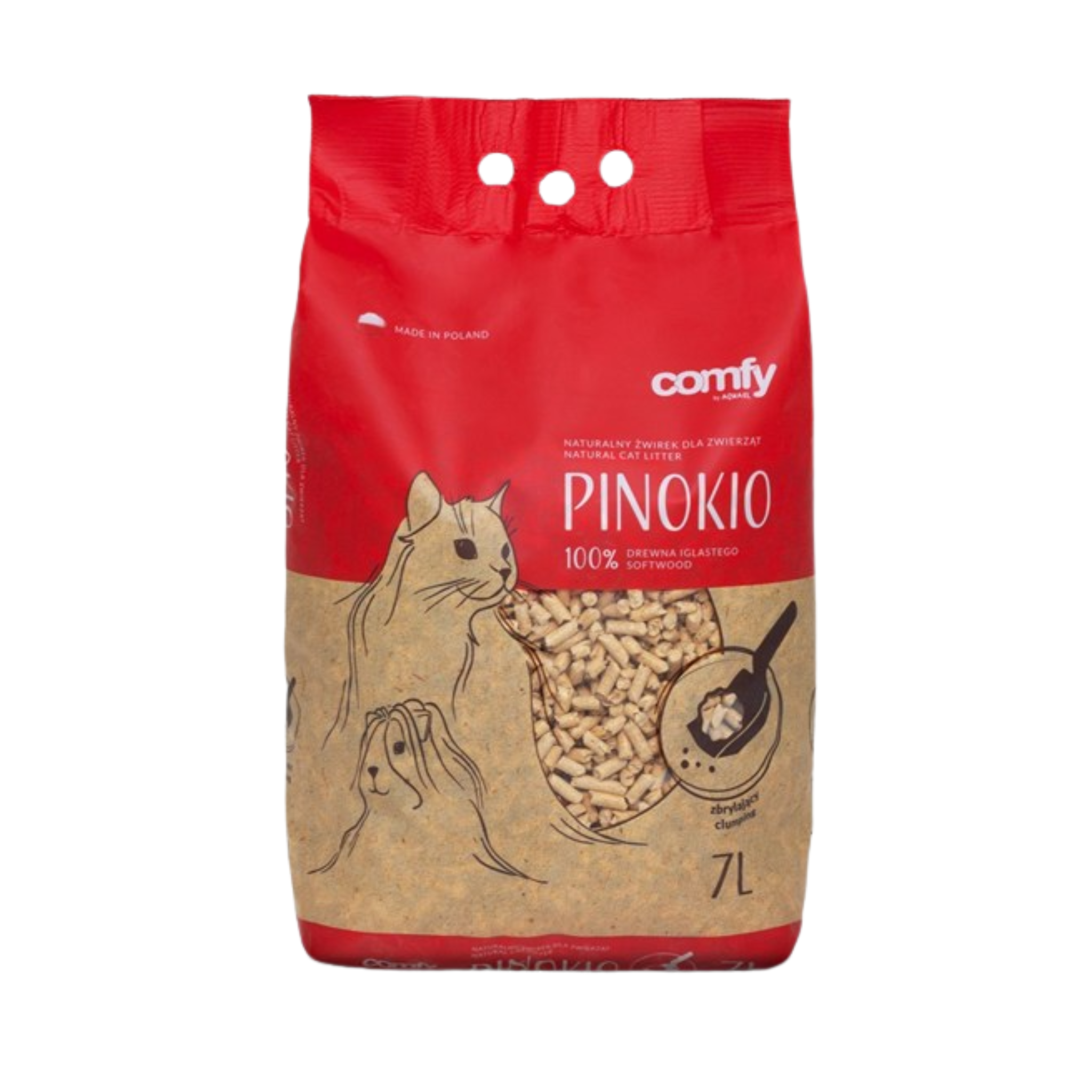 Comfy Litter Pinokio Clumping Pellets 7lt