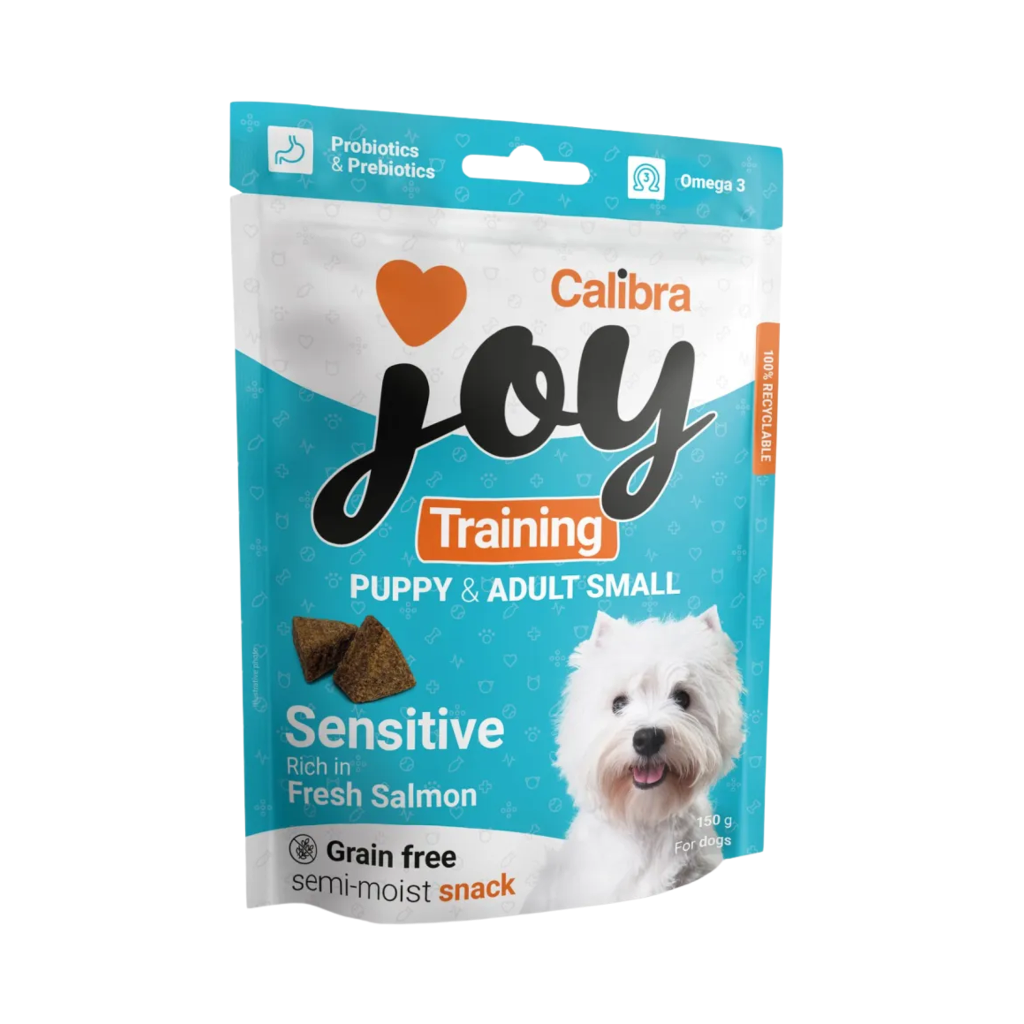 Calibra Joy Dog Training Sensitive Puppy & Adult Small Breed Salmon 150g