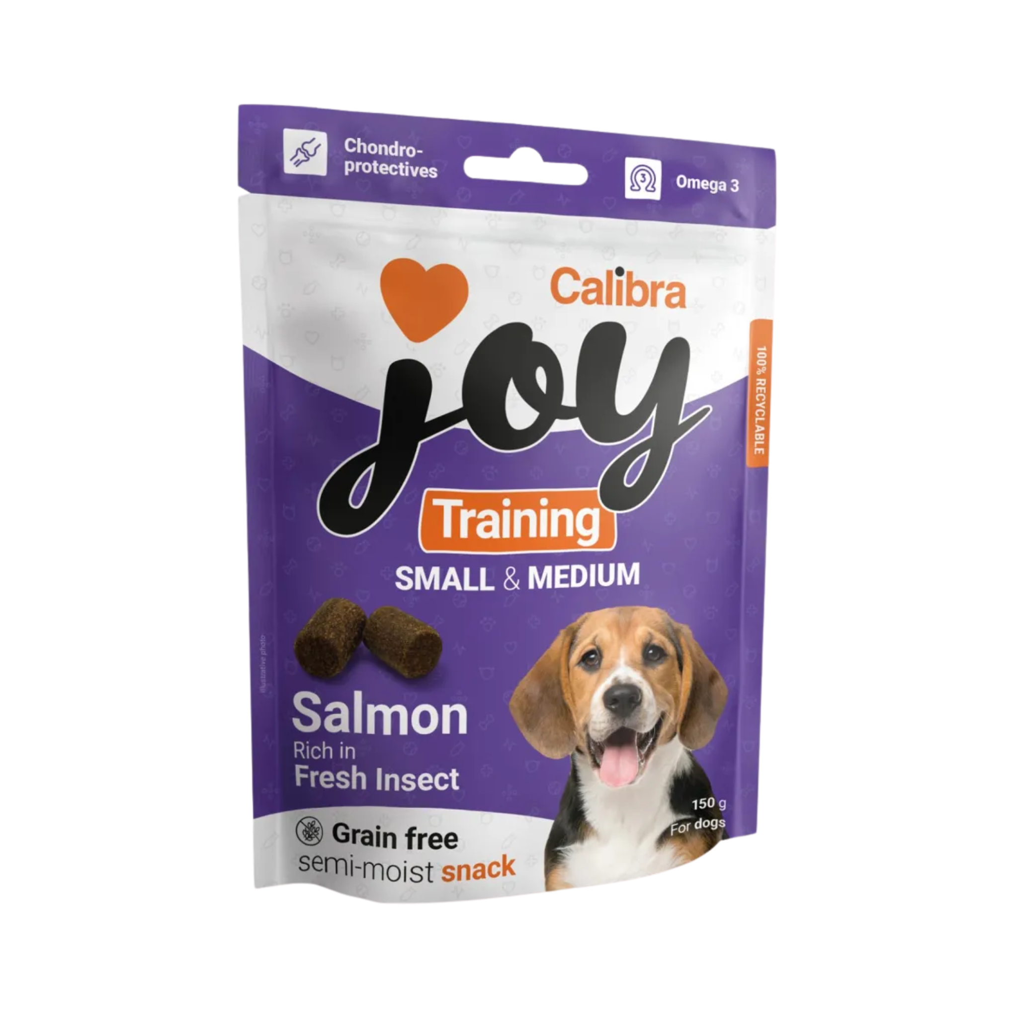 Calibra Joy Dog Training Small & Medium Breed  Salmon & Insect 150g