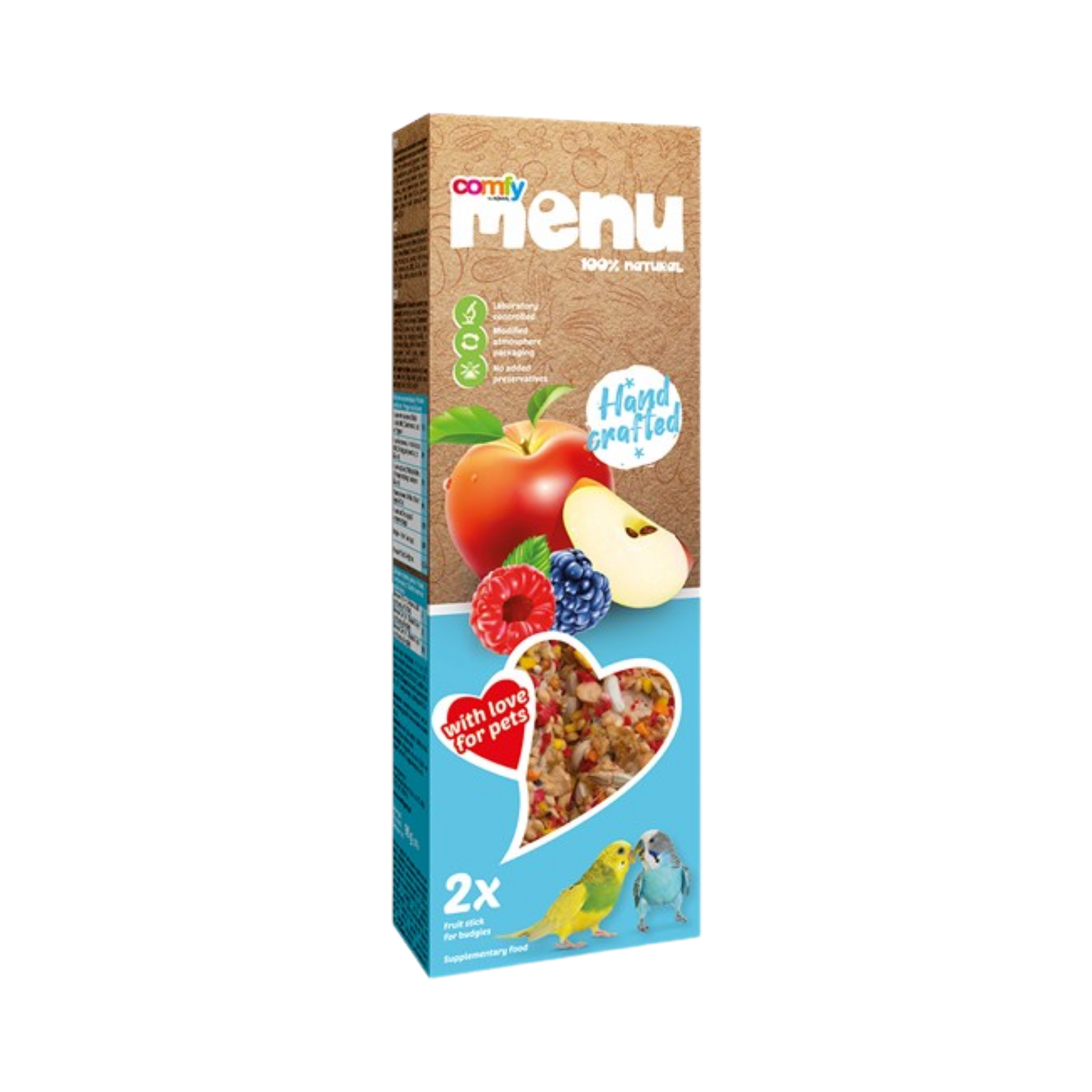 Comfy Menu Budgerigar Sticks Fruit 90g