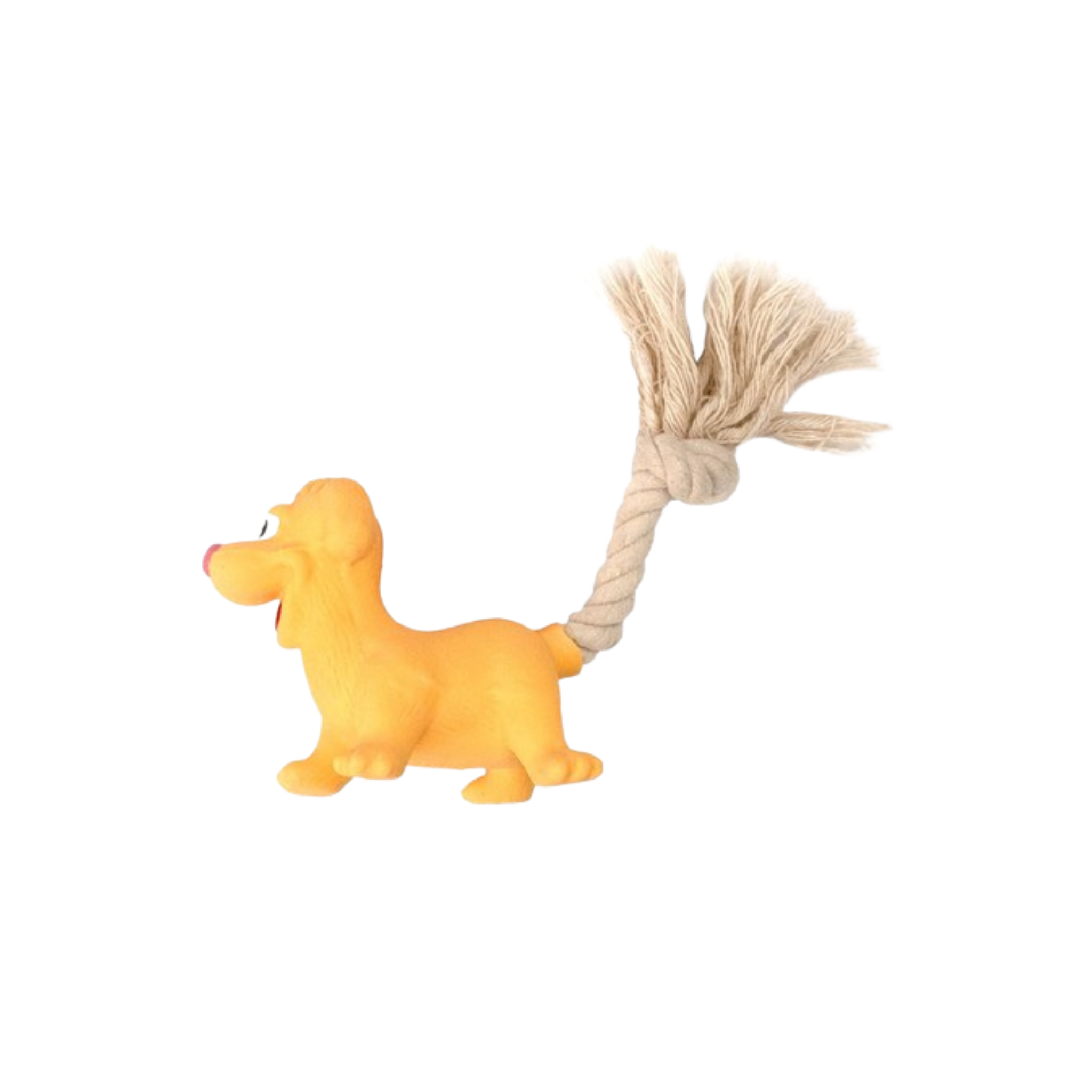 Hap Dog Toy Latex Tail Rope Dog 18cm