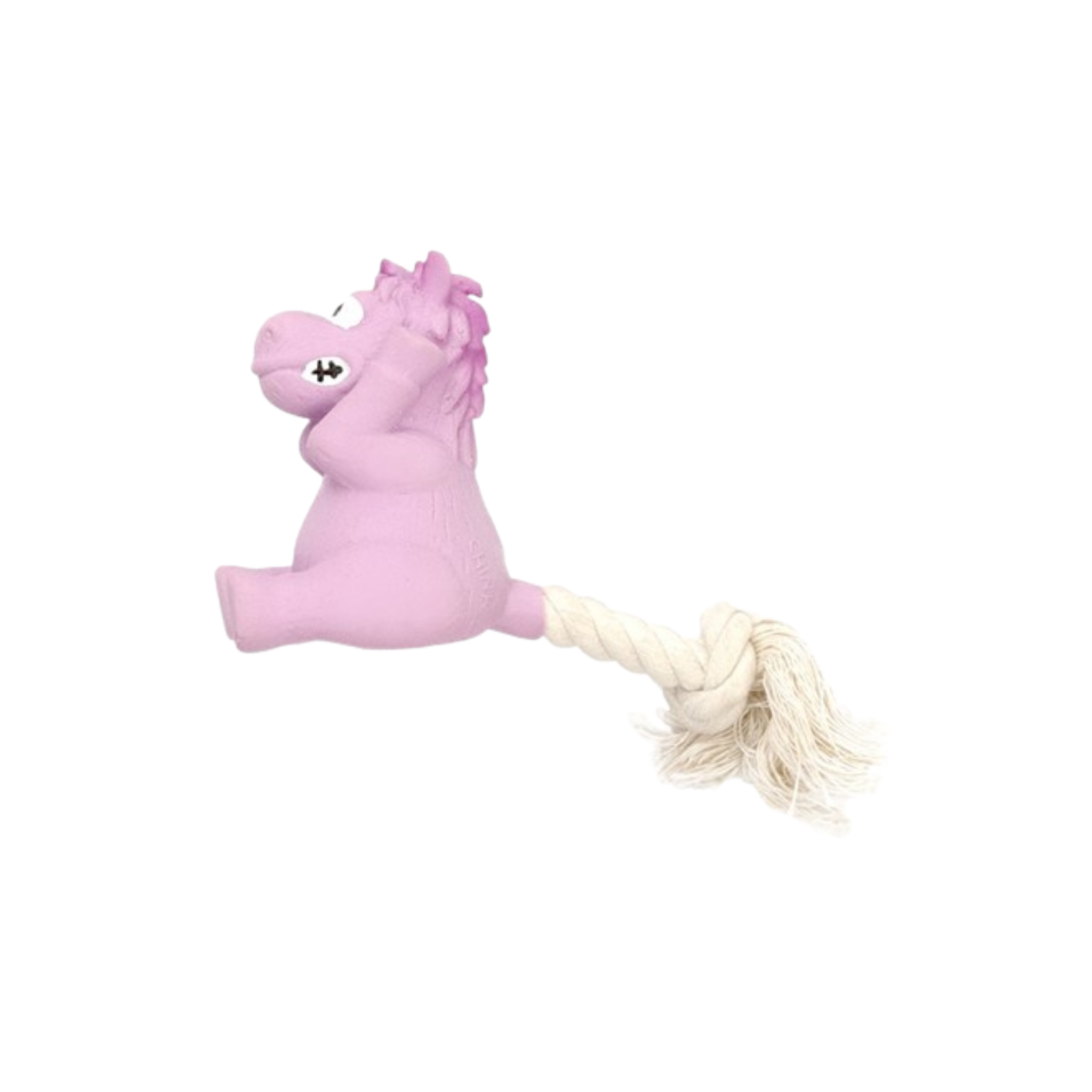 Hap Dog Toy Latex Tail Rope Horse 16.5cm