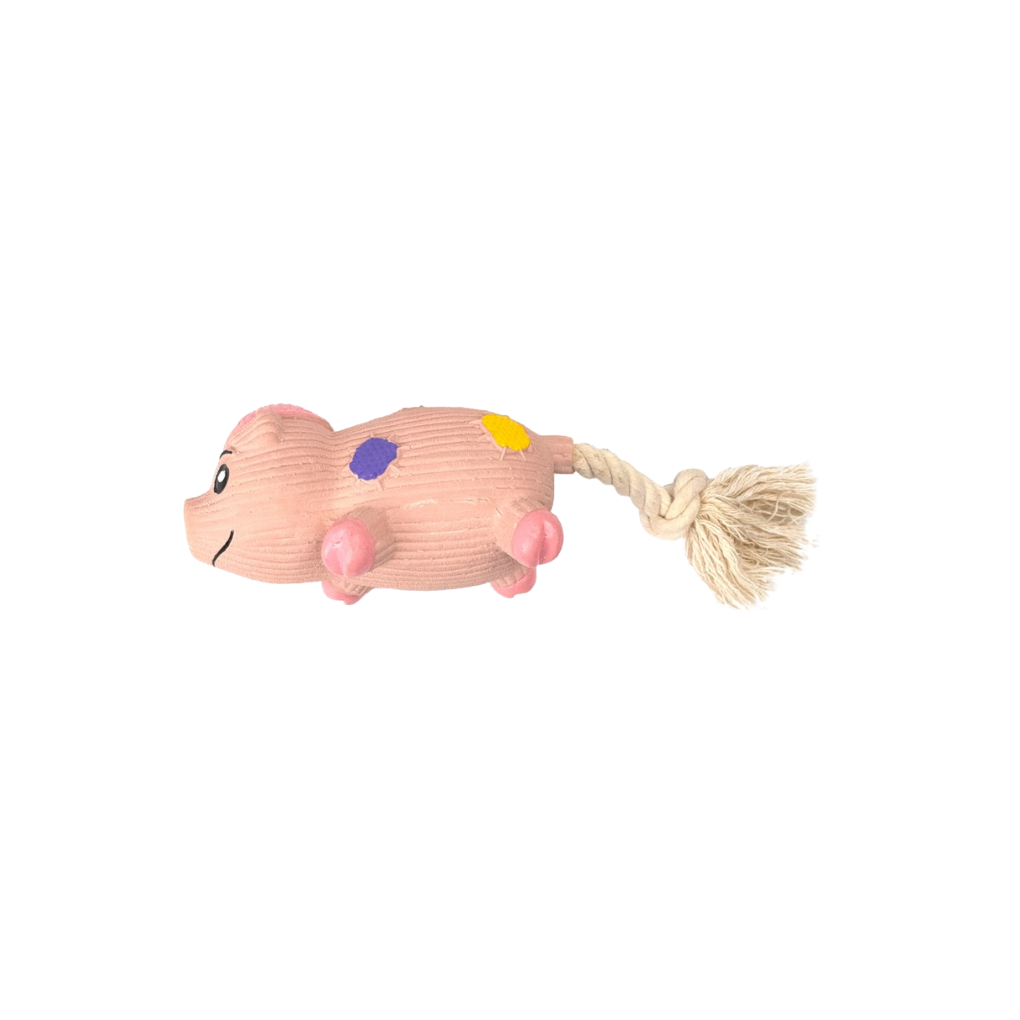 Hap Dog Toy Lx Pig Pink Rope 27cm