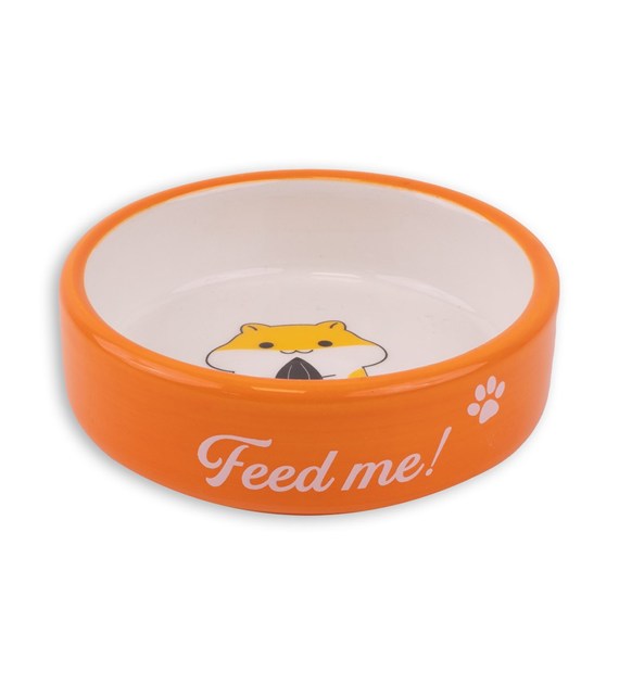Have A Pet Ceramic Bowl Hamster Orange 70ml