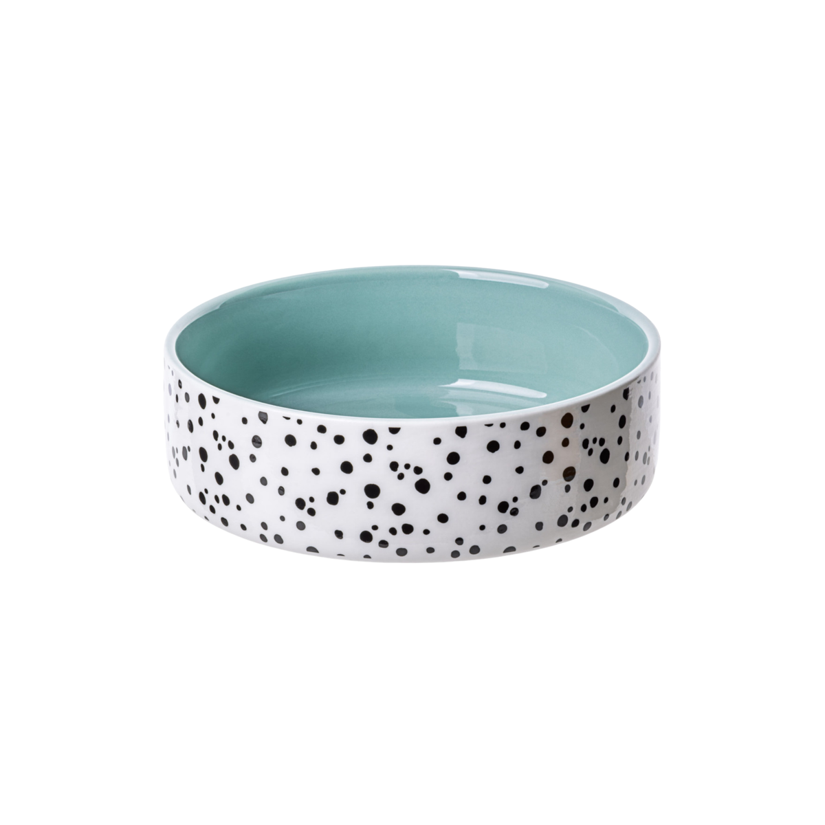 JK Animals Dotti Dog Ceramic Bowl, Light Blue, 500 ml (15 cm)