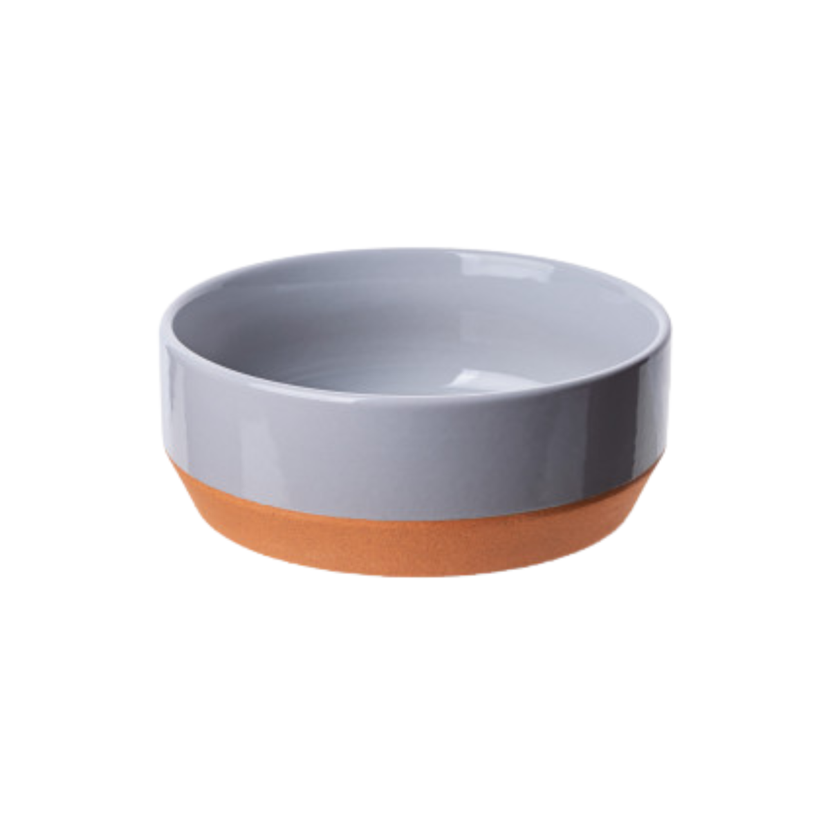 JK Animals Yum Light-Grey Ceramic Dog Bowl, 850 ml (16.5cm)