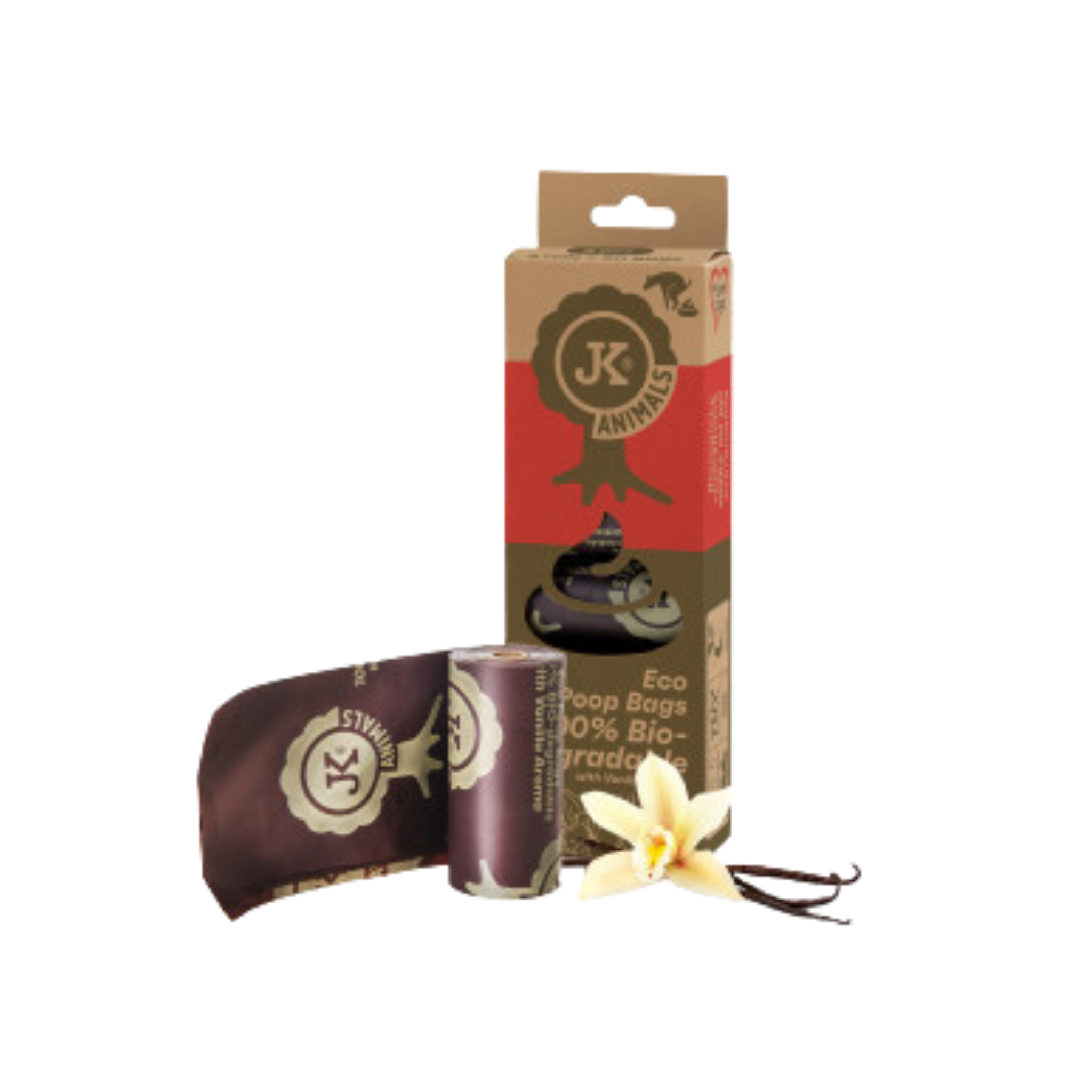 Jk Animals Biodegradable Poop Bags Vanilla Scent w/ 6 rolls
