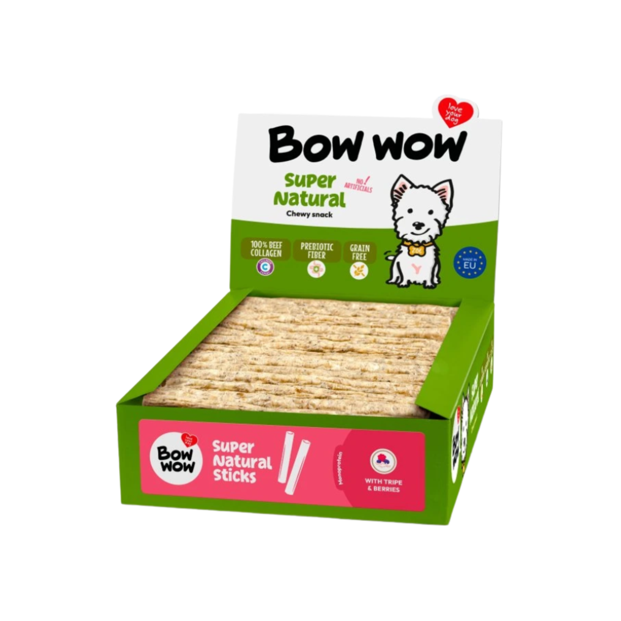BowWow Jerky Sticks Beef & Tripe 1pc