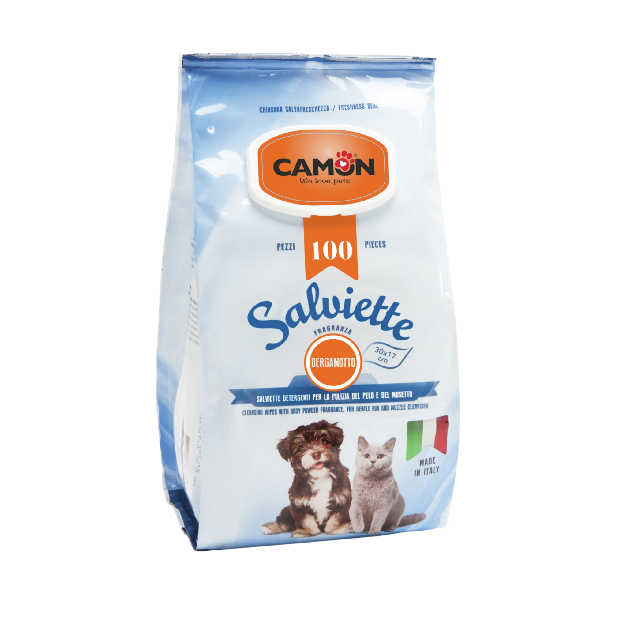 Camon Cleansing wipes with Bergamot fragrance 100 pieces