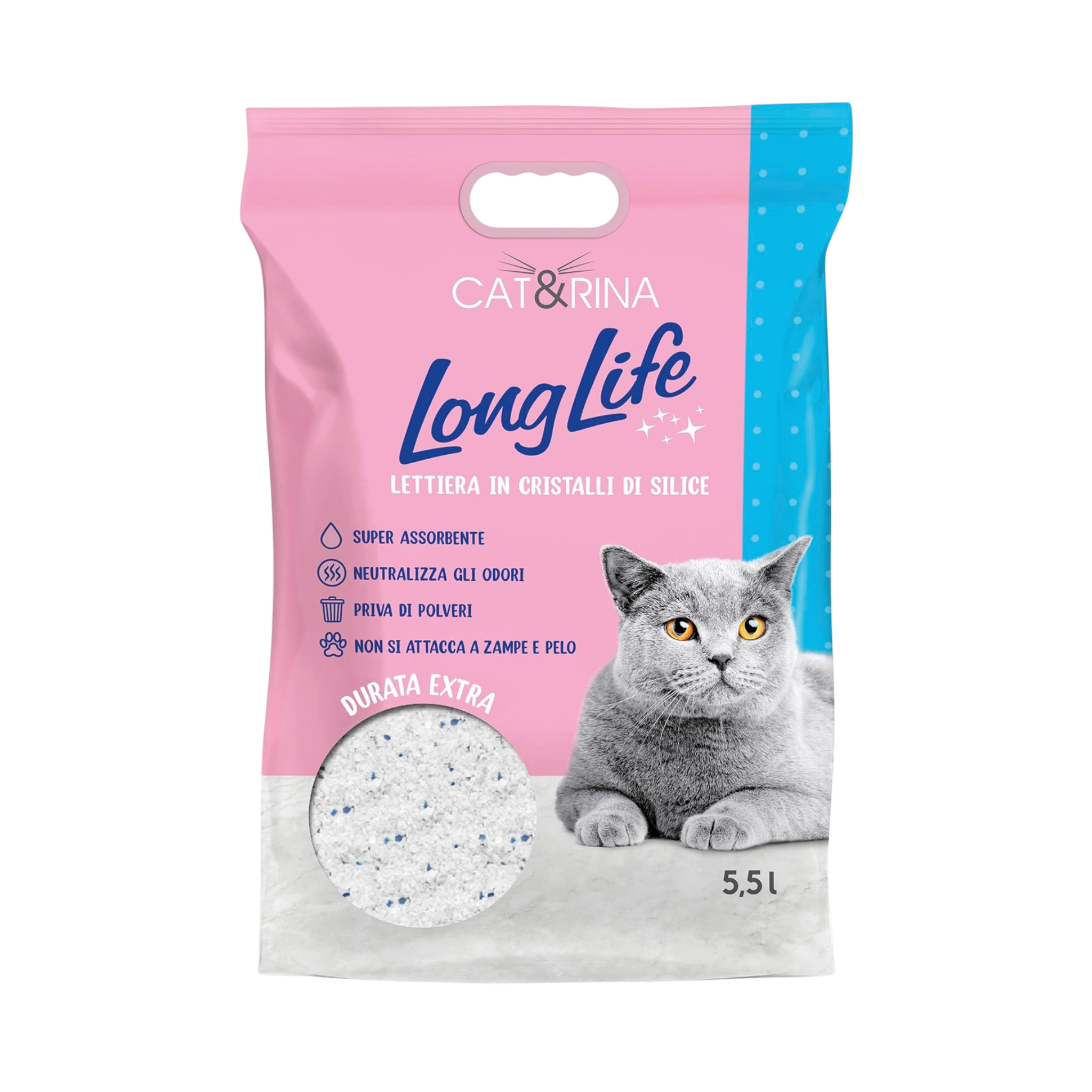 Cat&Rina LongLife Silica Cat Litter 5.5lt