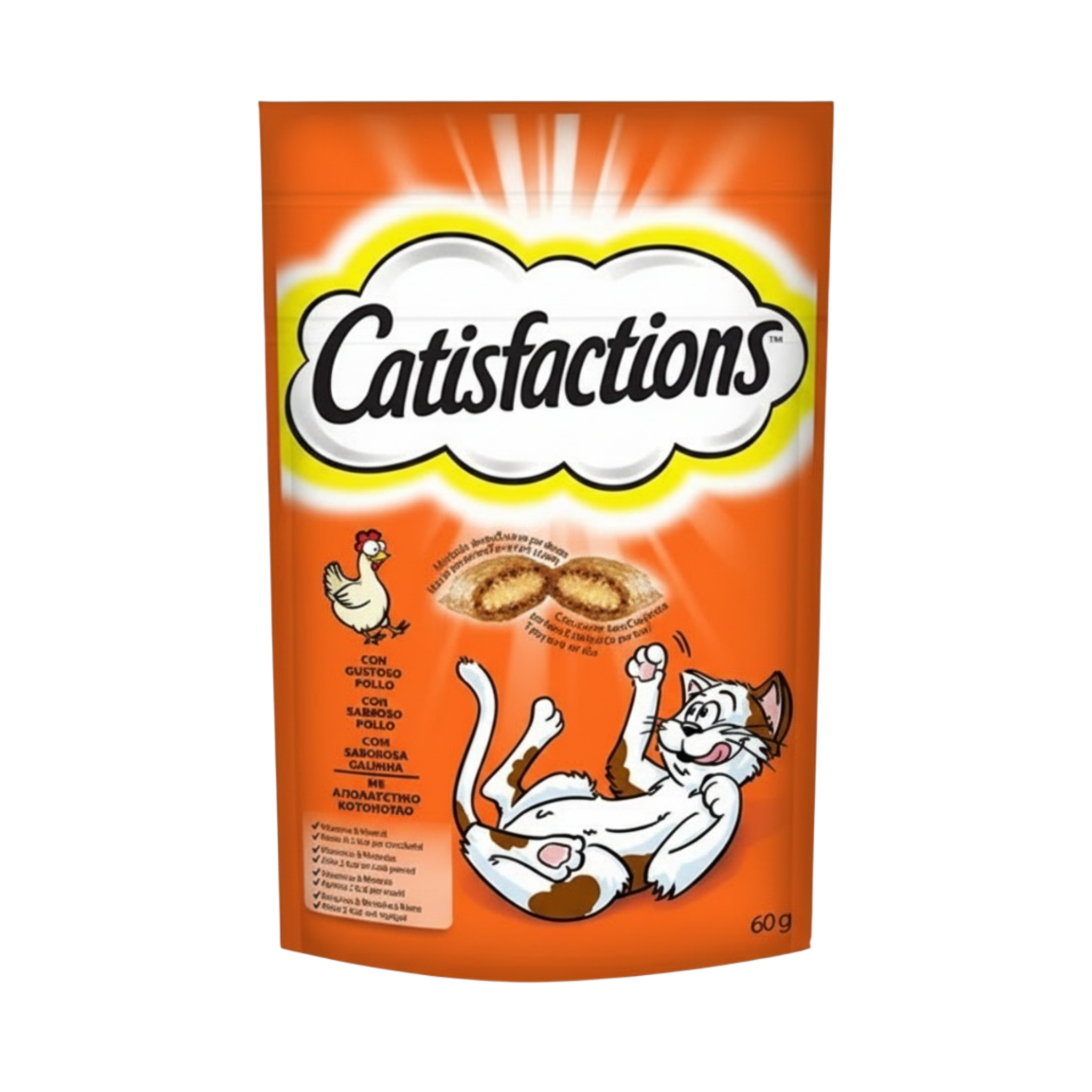 Catisfactions Treats for Cats  with Chicken 60g in pouch