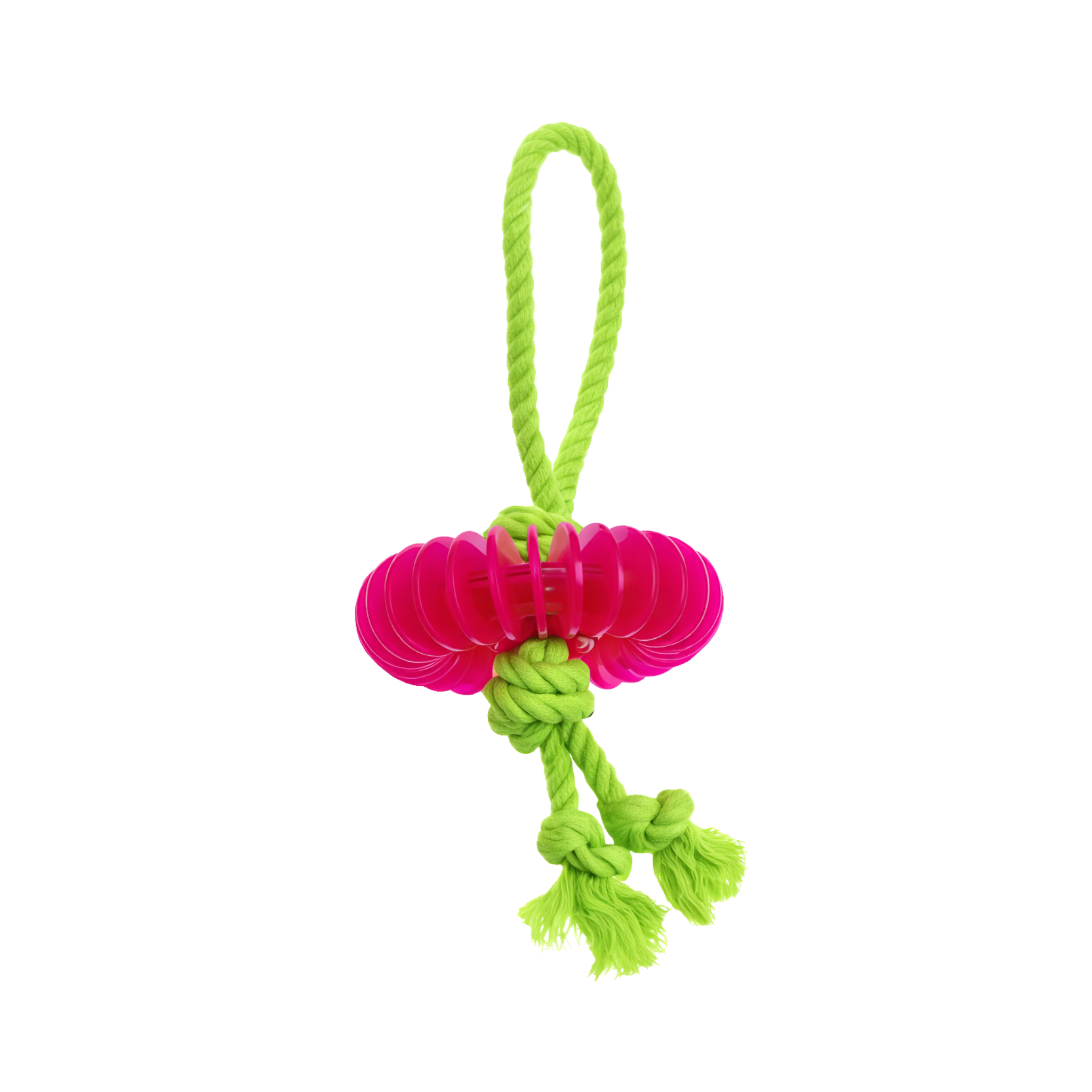 Comfy Toy Snacky Ring Pink + Colour Rope 20cm