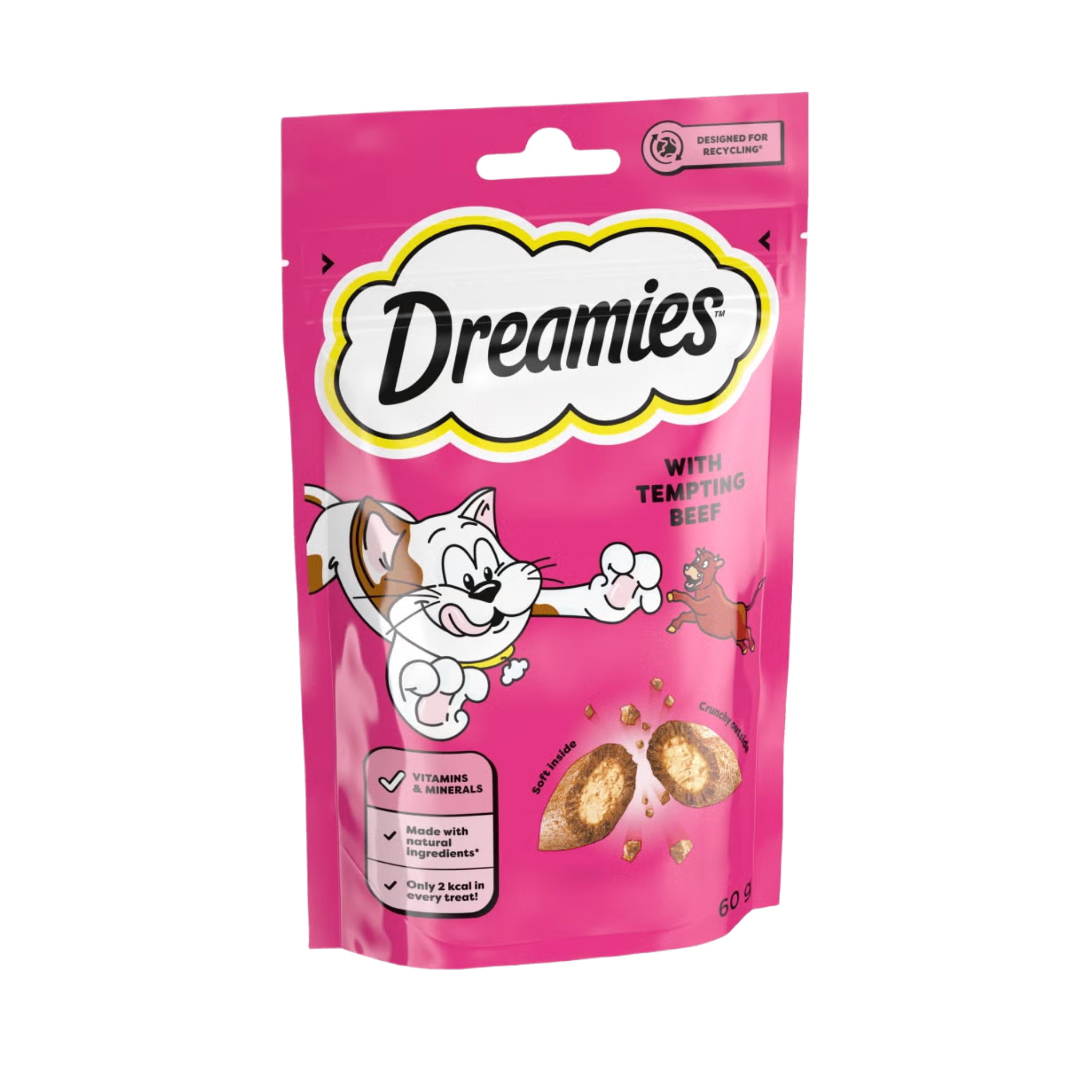 Dreamies Cat Treat with Beef 60g in pouch