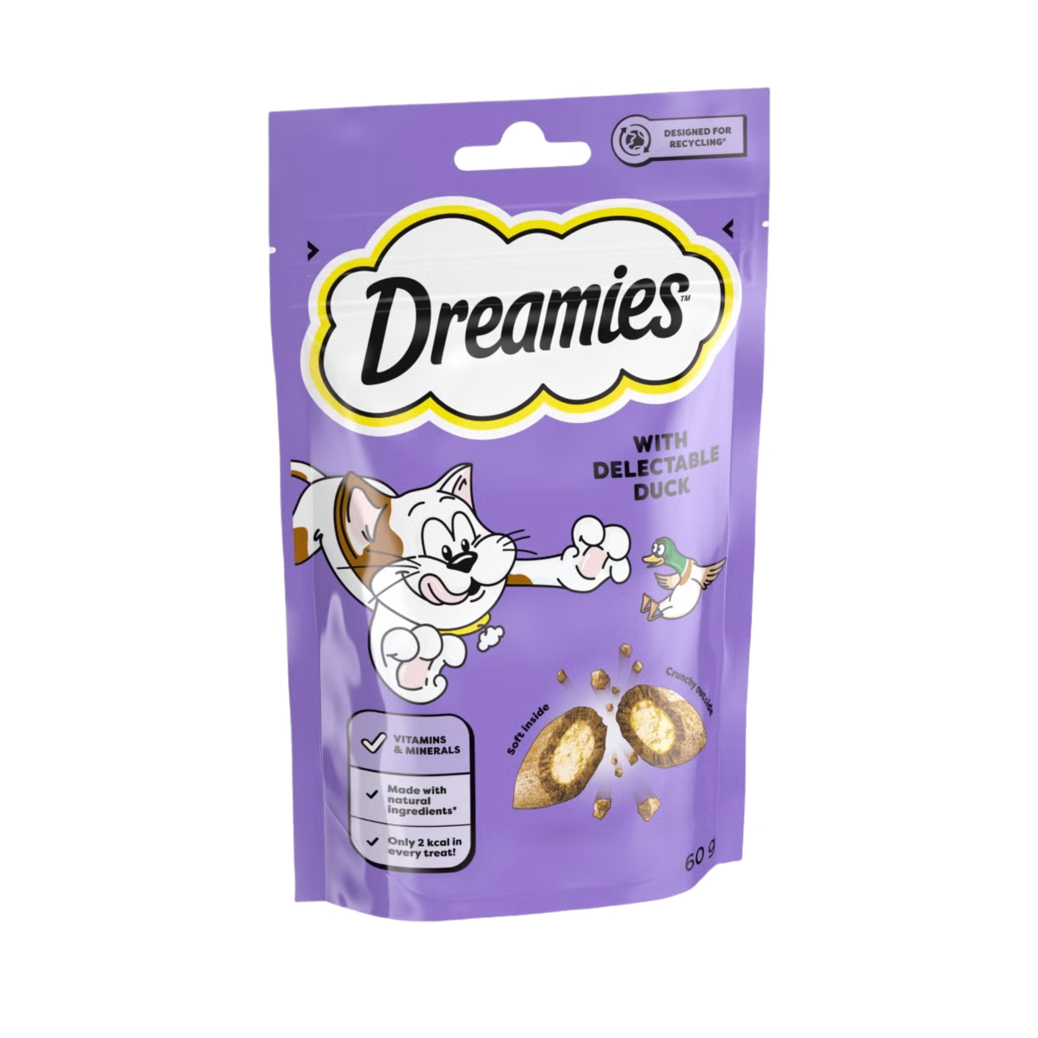 Dreamies Cat Treat with Duck 60g in pouch