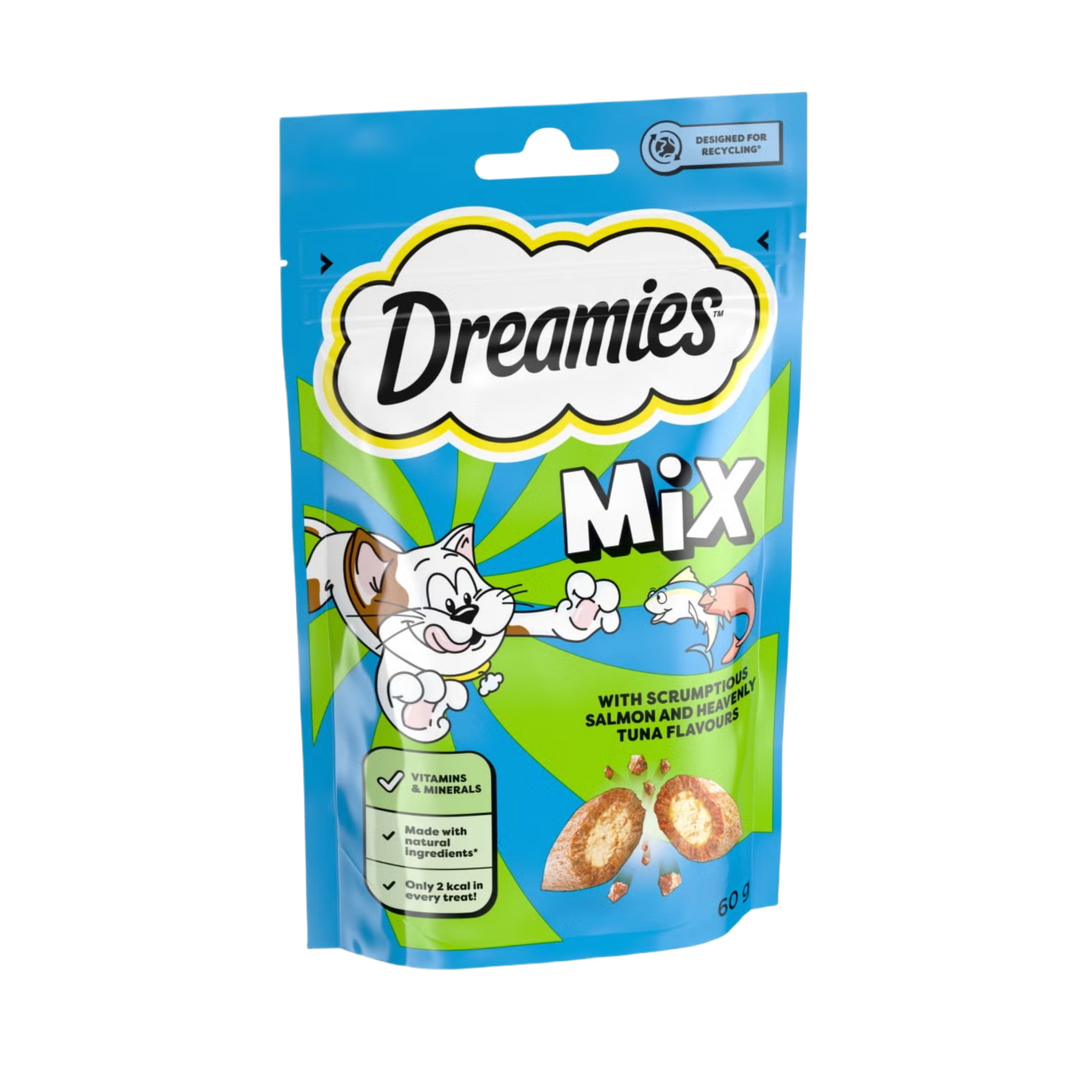 Dreamies Cat Treat with Salmon & Tuna 60g in pouch