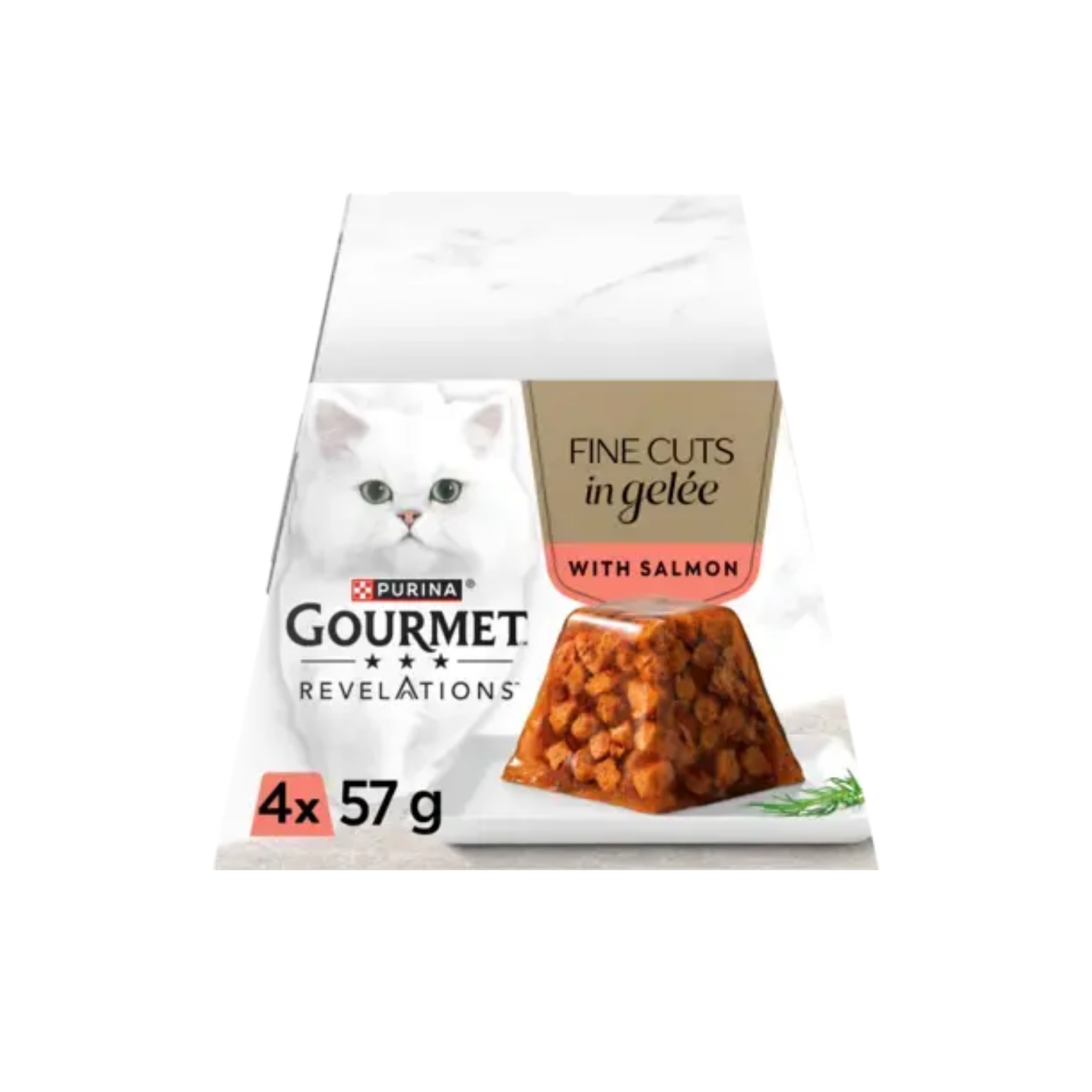 Purina Gourmet Revelations Gelée Salmon Wet Cat Food 4x57g