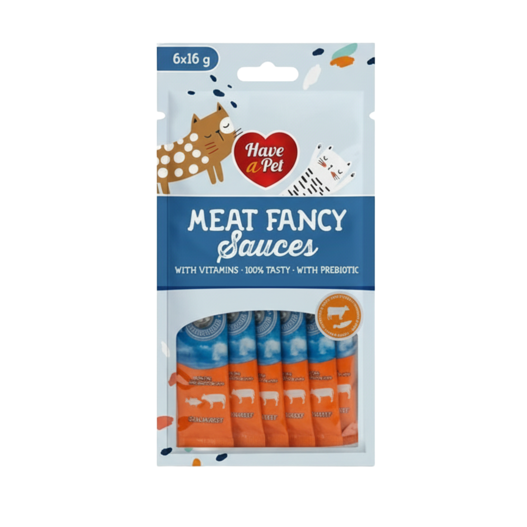 Have a Pet Meat Fancy Sauces Salmon & Beef 16x16g in Pouch