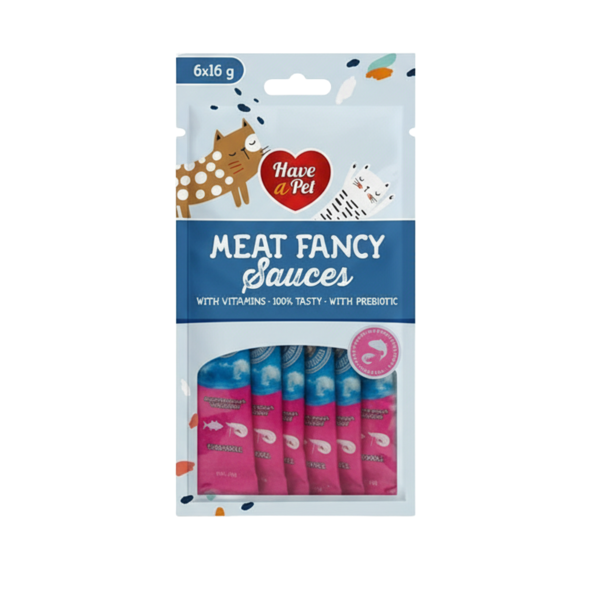 Have a Pet Meat Fancy Sauces Tuna & Krill 6x16g in Pouch