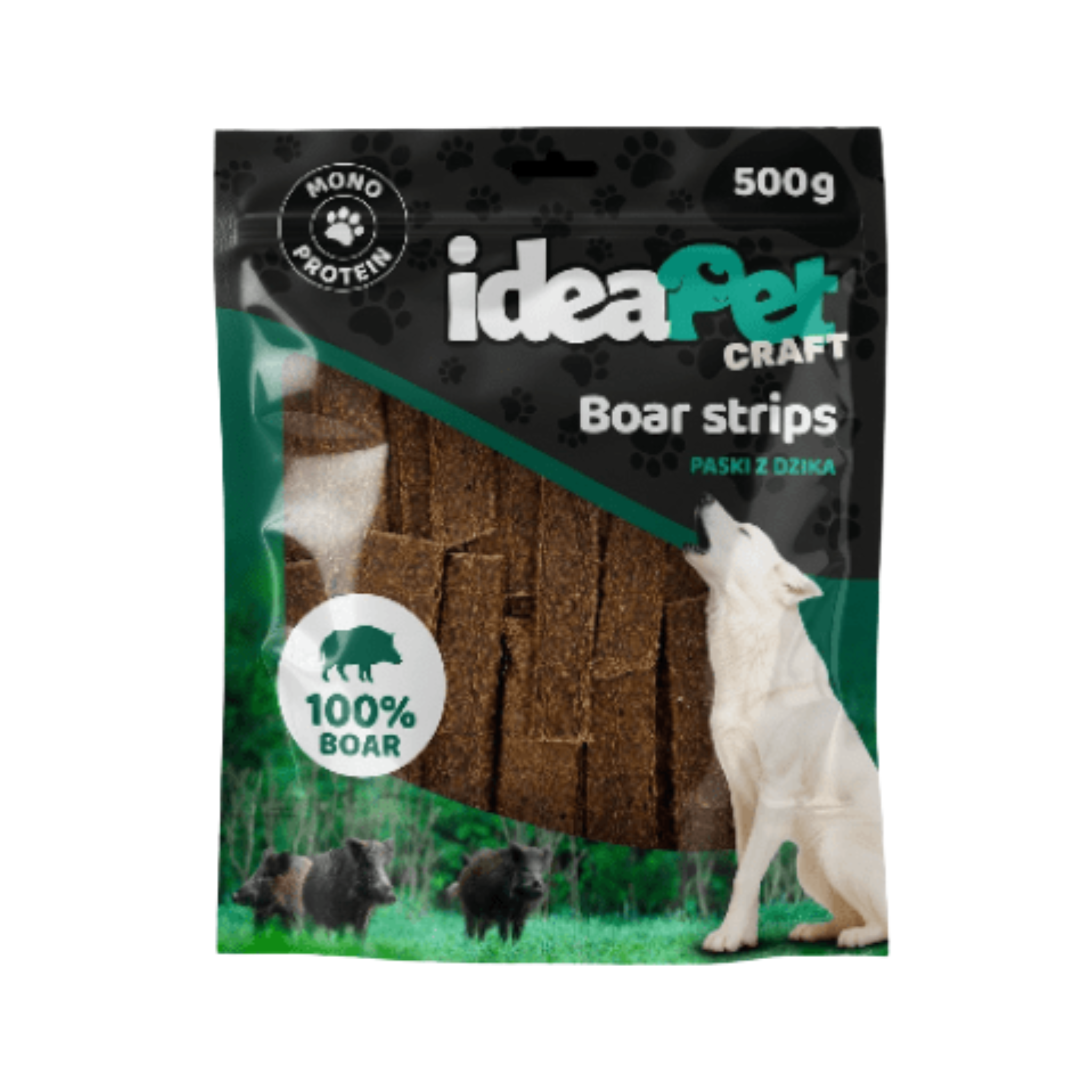 IdeaPet Craft - Boar Strips 500g