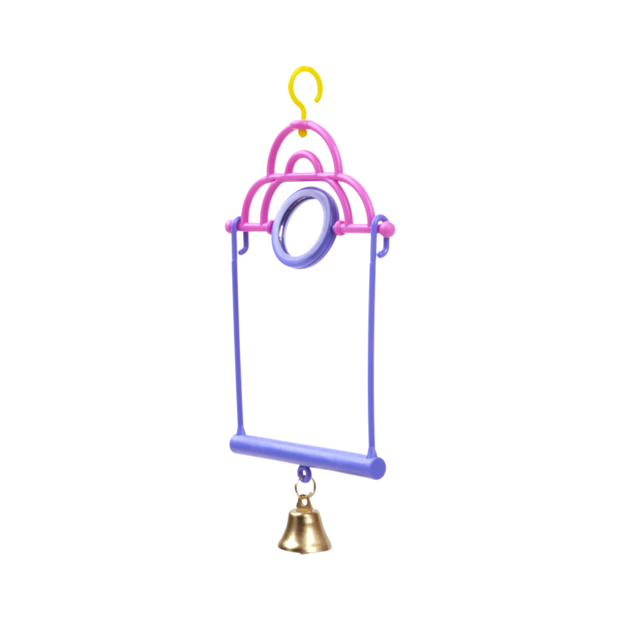 JK Animals Bird Toy Swing with Mirror + Bell