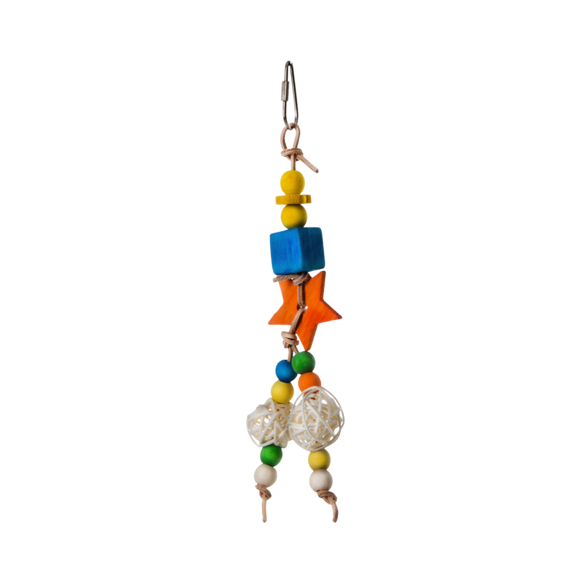 JK Animals Bird Toy Wood + Wicker 18 cm
