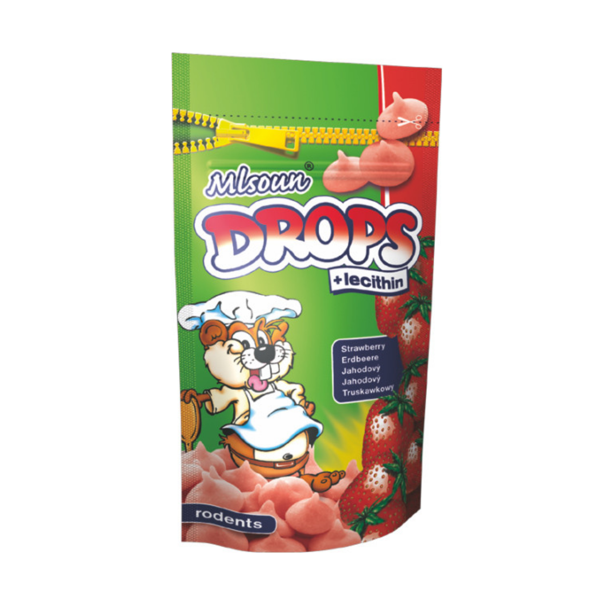 JK Animals Strawberry Drops for Rodents 75g
