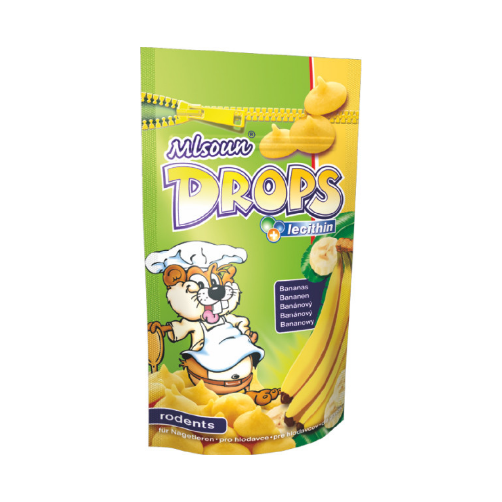 JK Animals Banana Drops for Rodents 75g