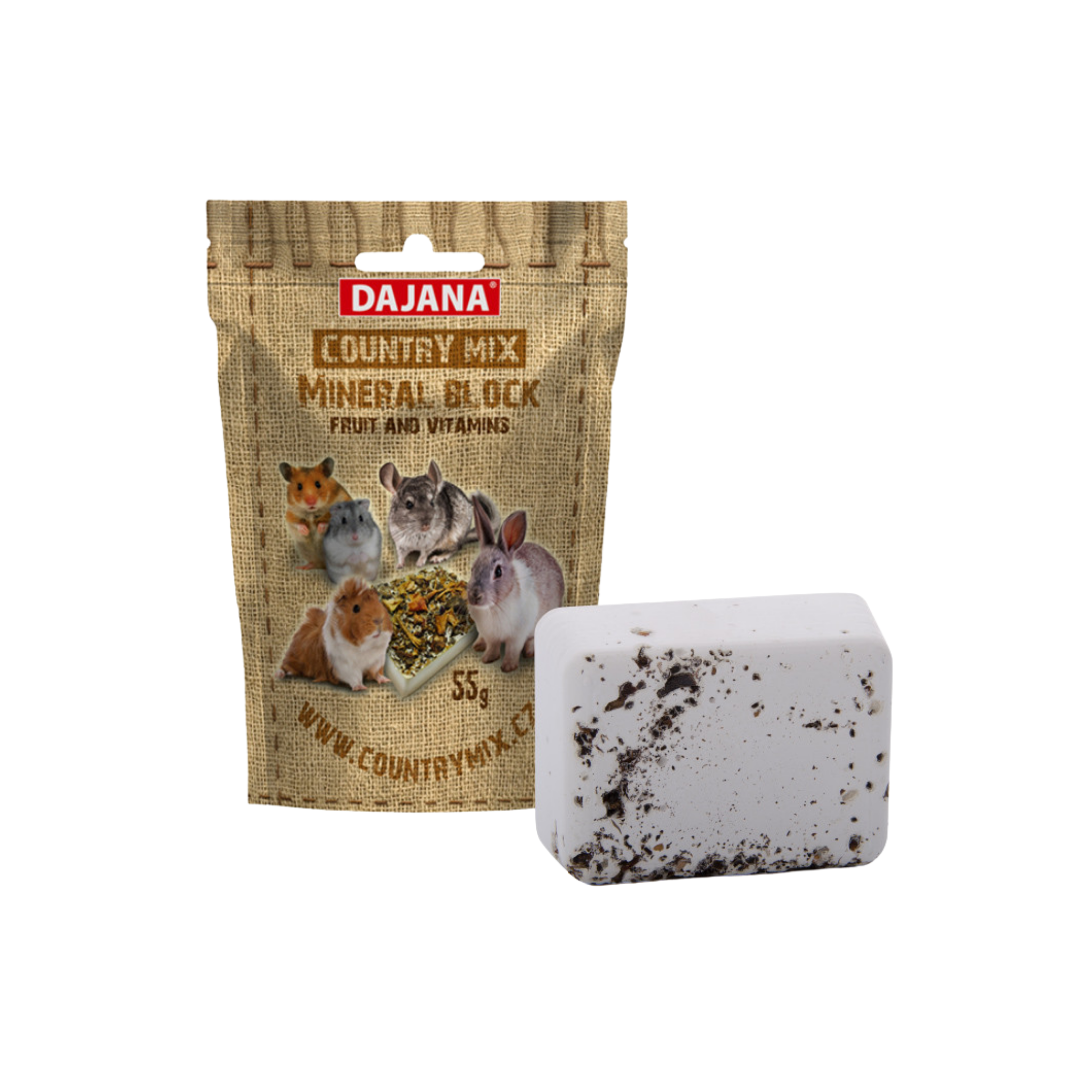 JK Animals Dajana Country Mix Mineral Block with Fruit
