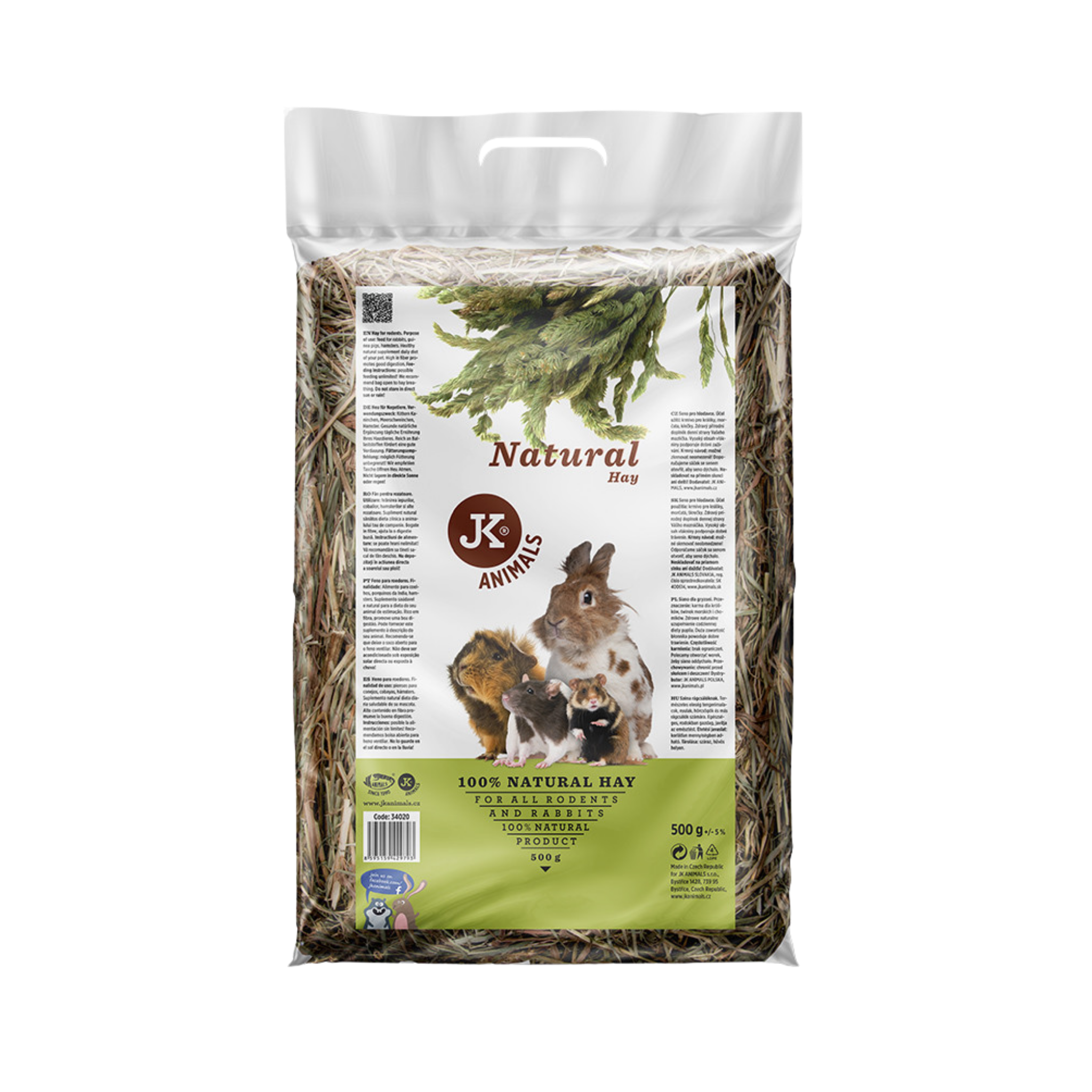 JK Animals Hay for Rodents 500g
