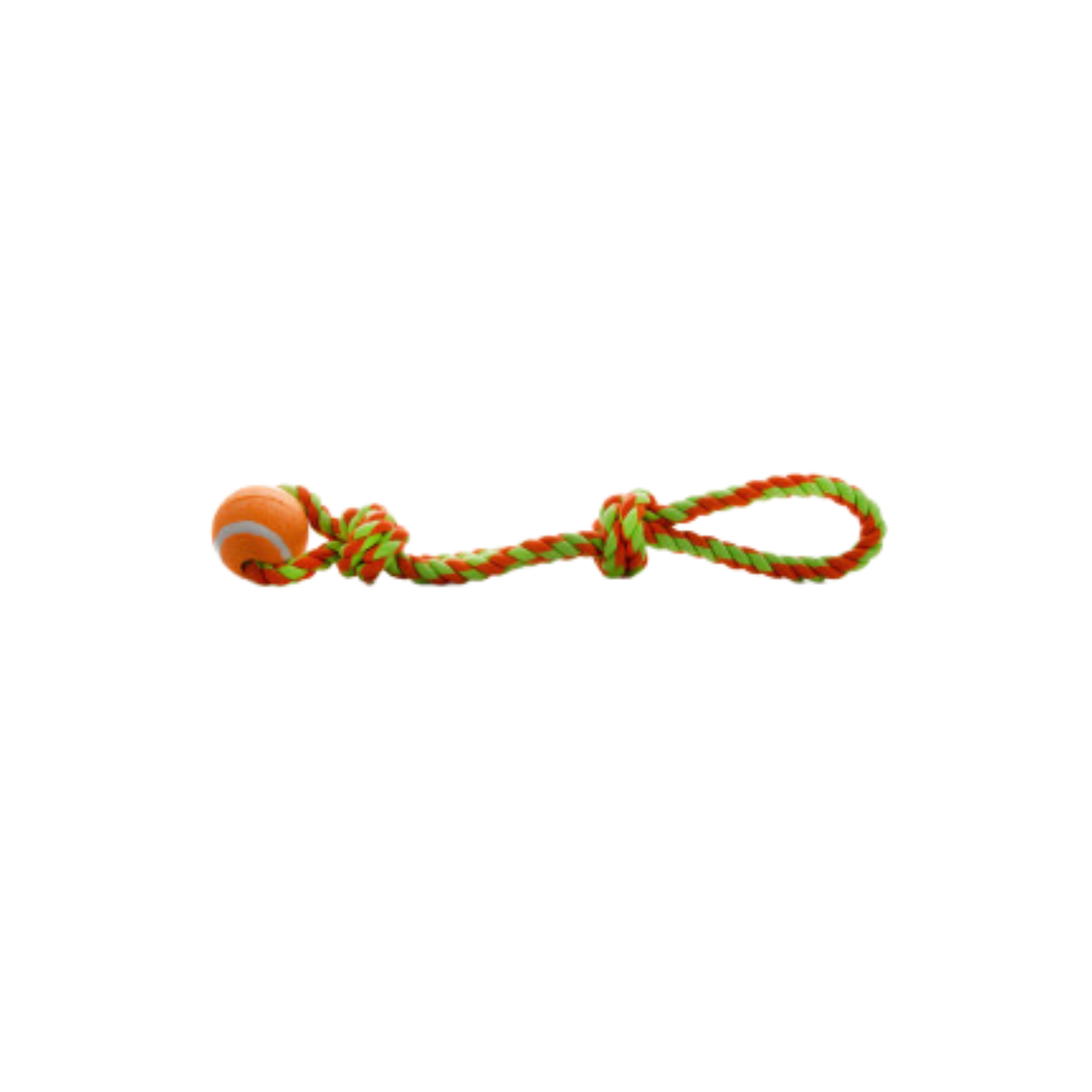 JK Animals Cotton Tug Toy + Tennis Ball