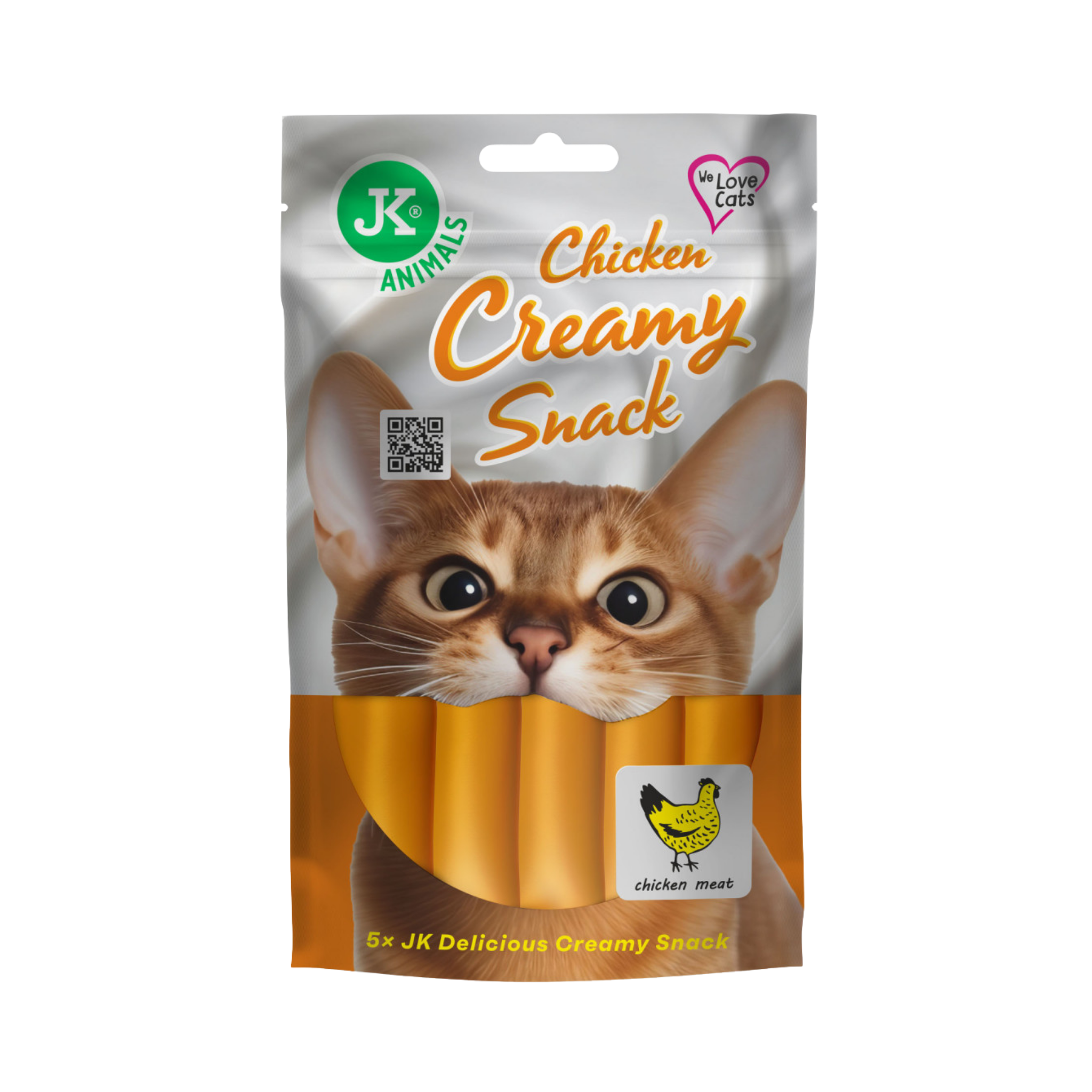 JK Animals Creamy Cat Treats 5 x 15g