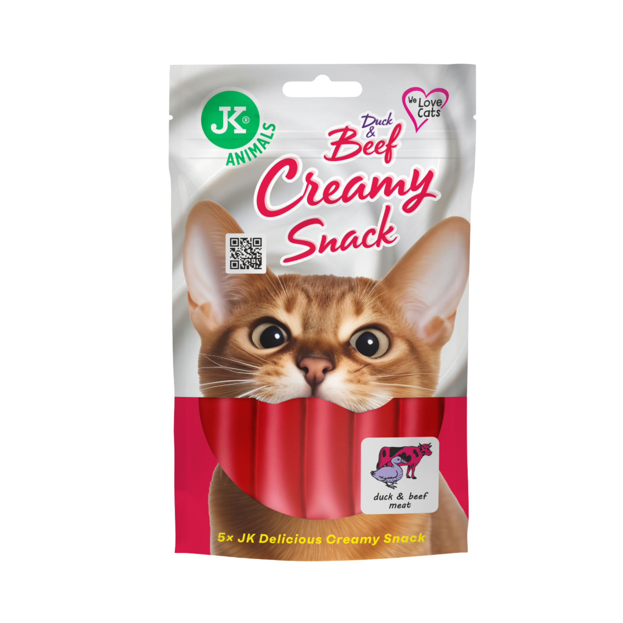 JK Animals Creamy Cat Treats 5 x 15g