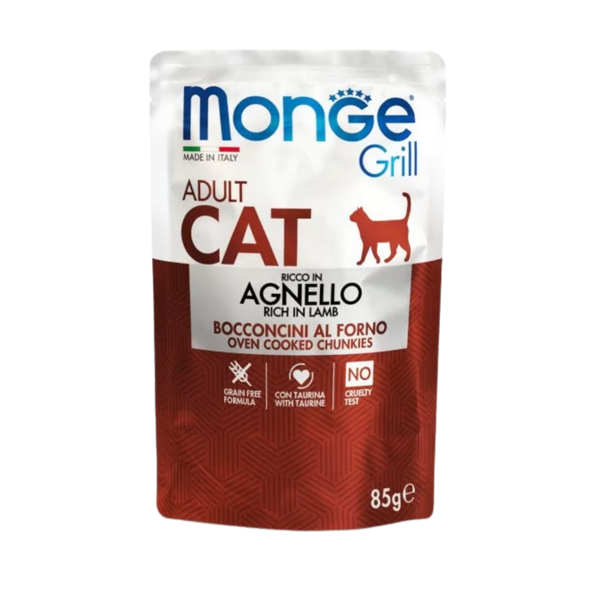Monge Grill Adult Cat Rich in Lamb 85g in pouch