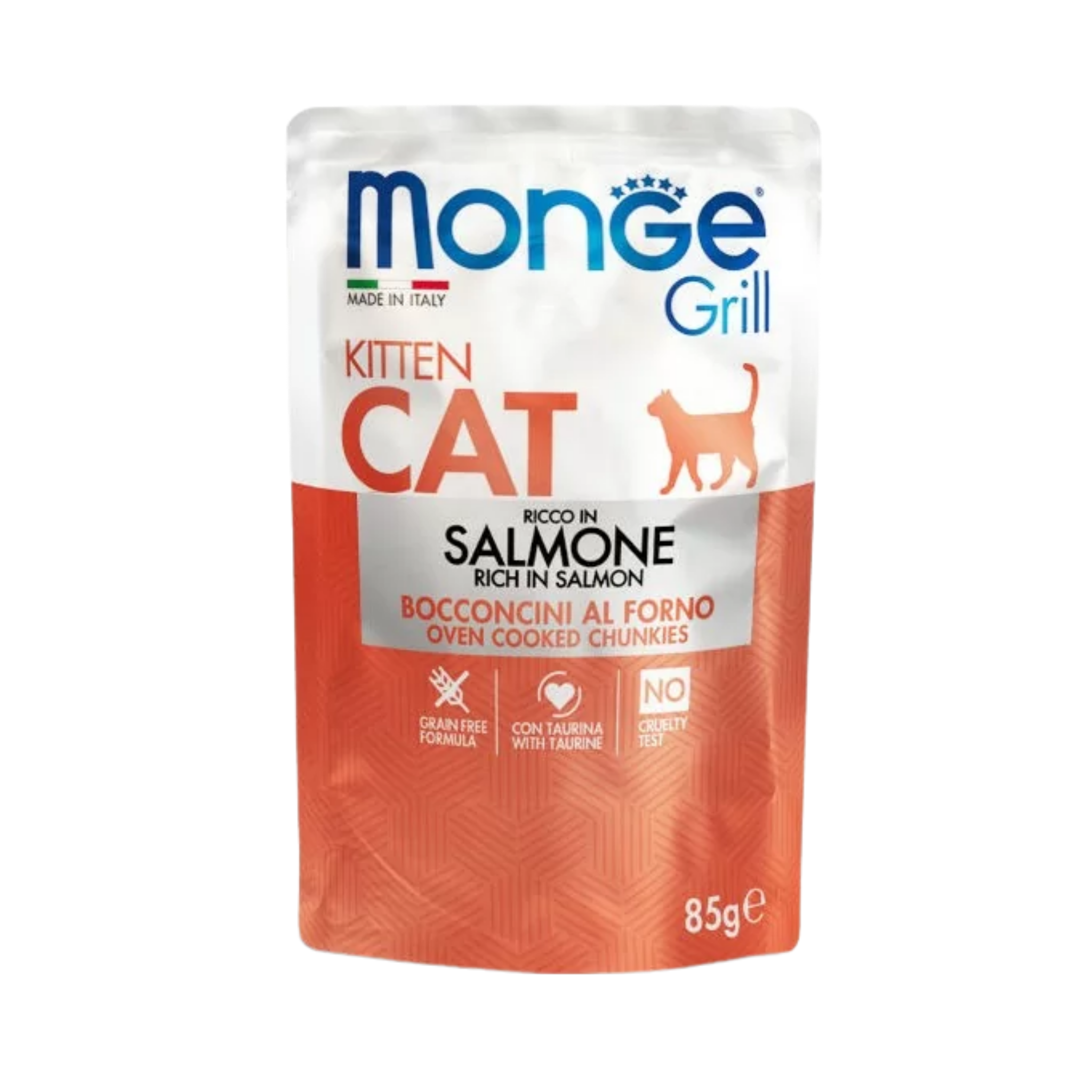 Monge Grill Kitten Cat Rich in Salmon 85g in pouch