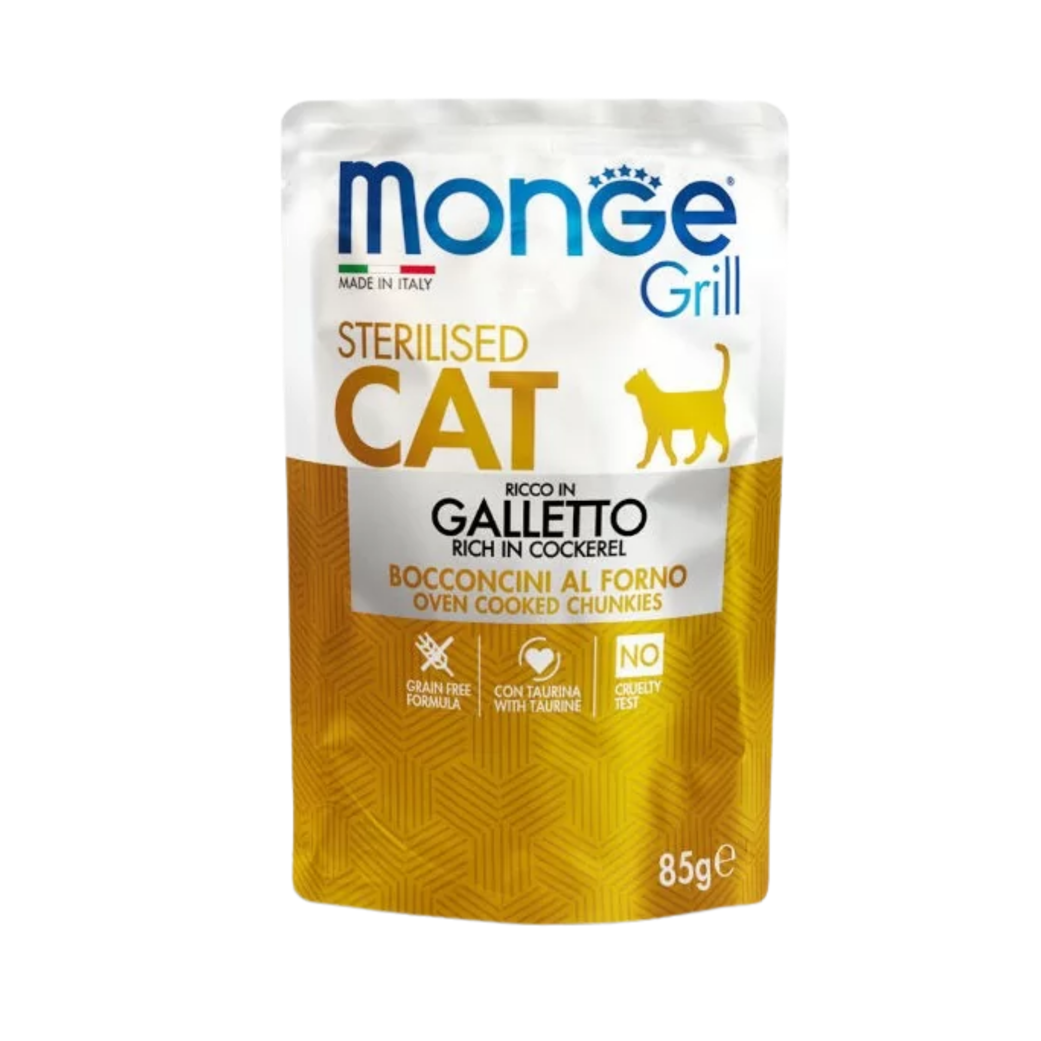 Monge Grill Sterilised Cat Rich in Chicken  85g in pouch