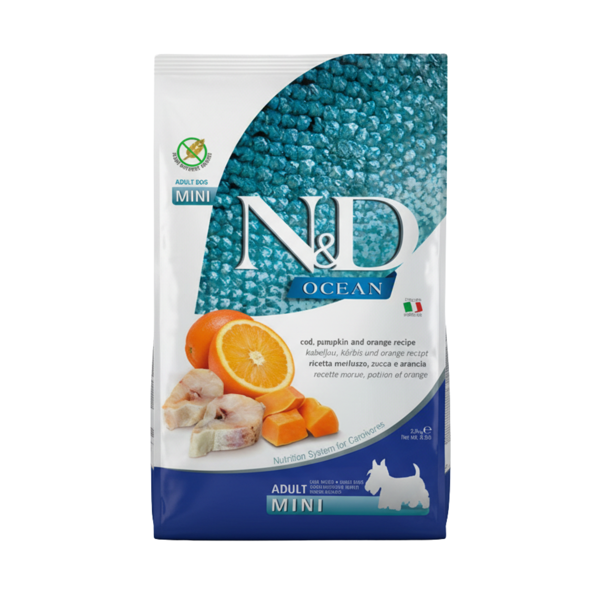 N&D Ocean Cod Fish & Pumpkin Mini Adult 2.5kg