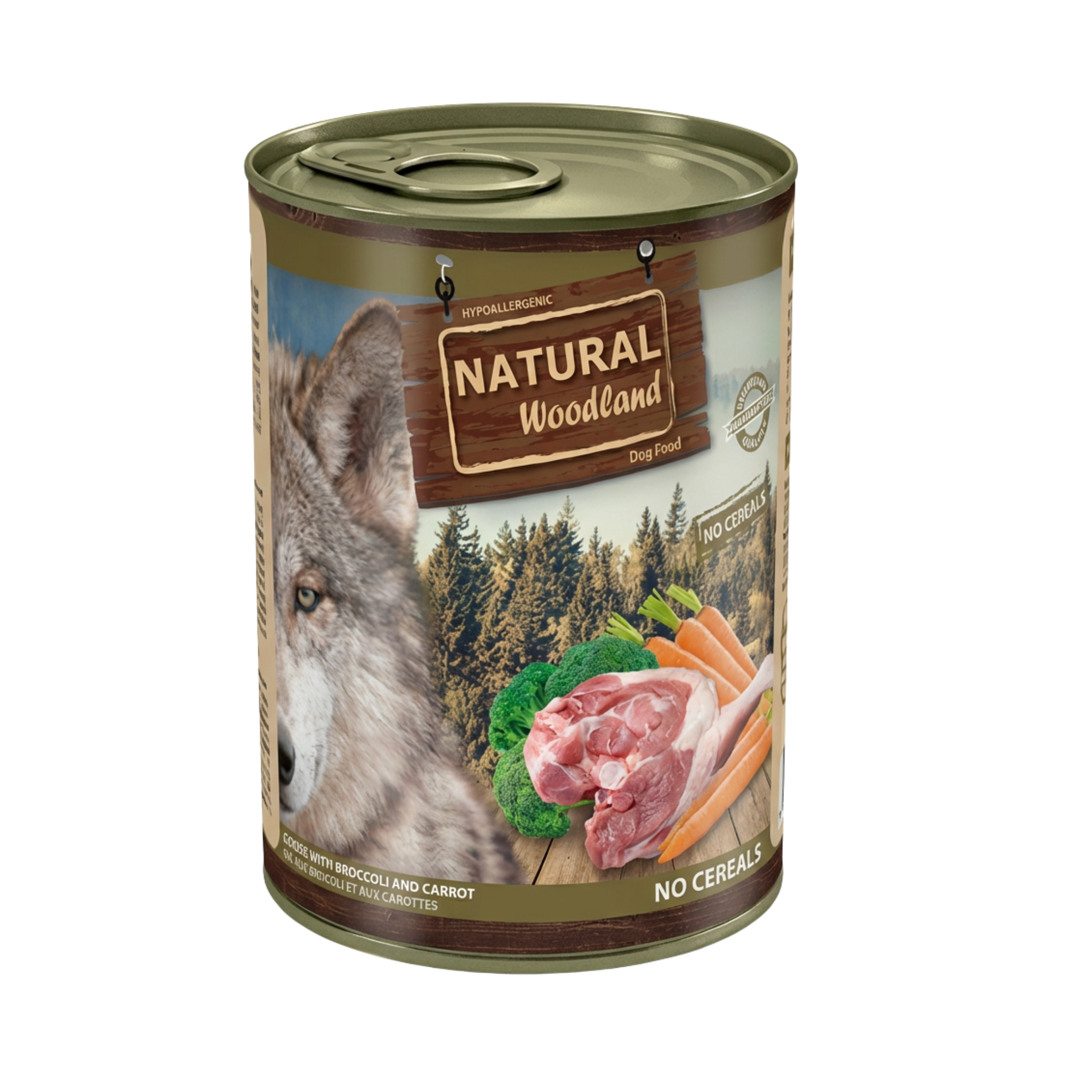 Natural Woodland Goose With Brocoli and Carrot 400g