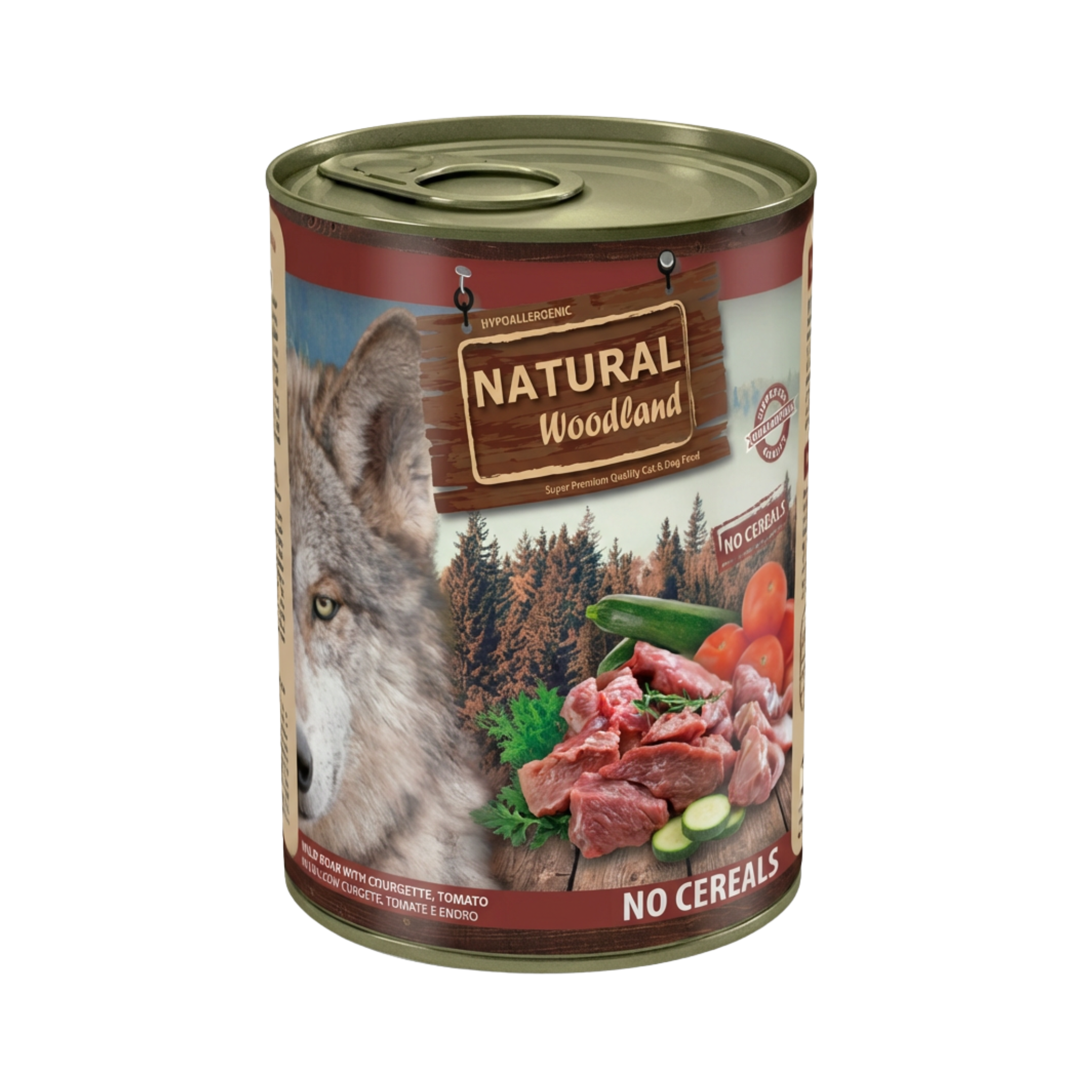 Natural Woodland Wild Boar with Courgette, Tomato & Dill 400g