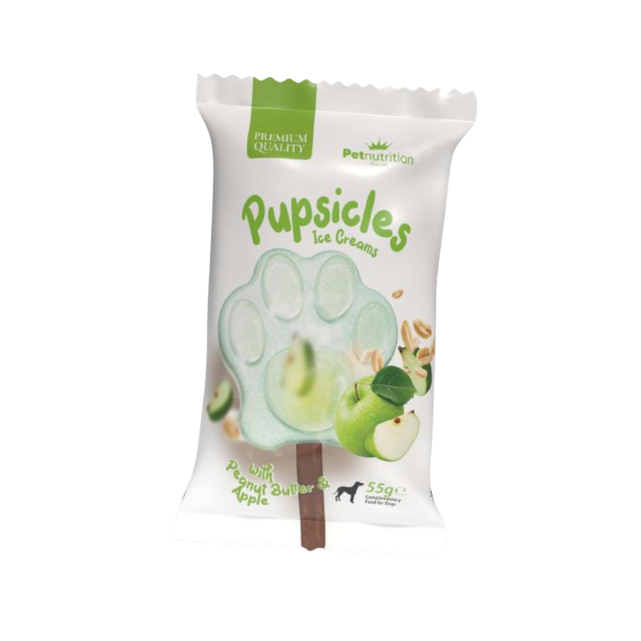 Petnutrition Pupsicles Ice Creams – Peanut Butter & Apple 55g