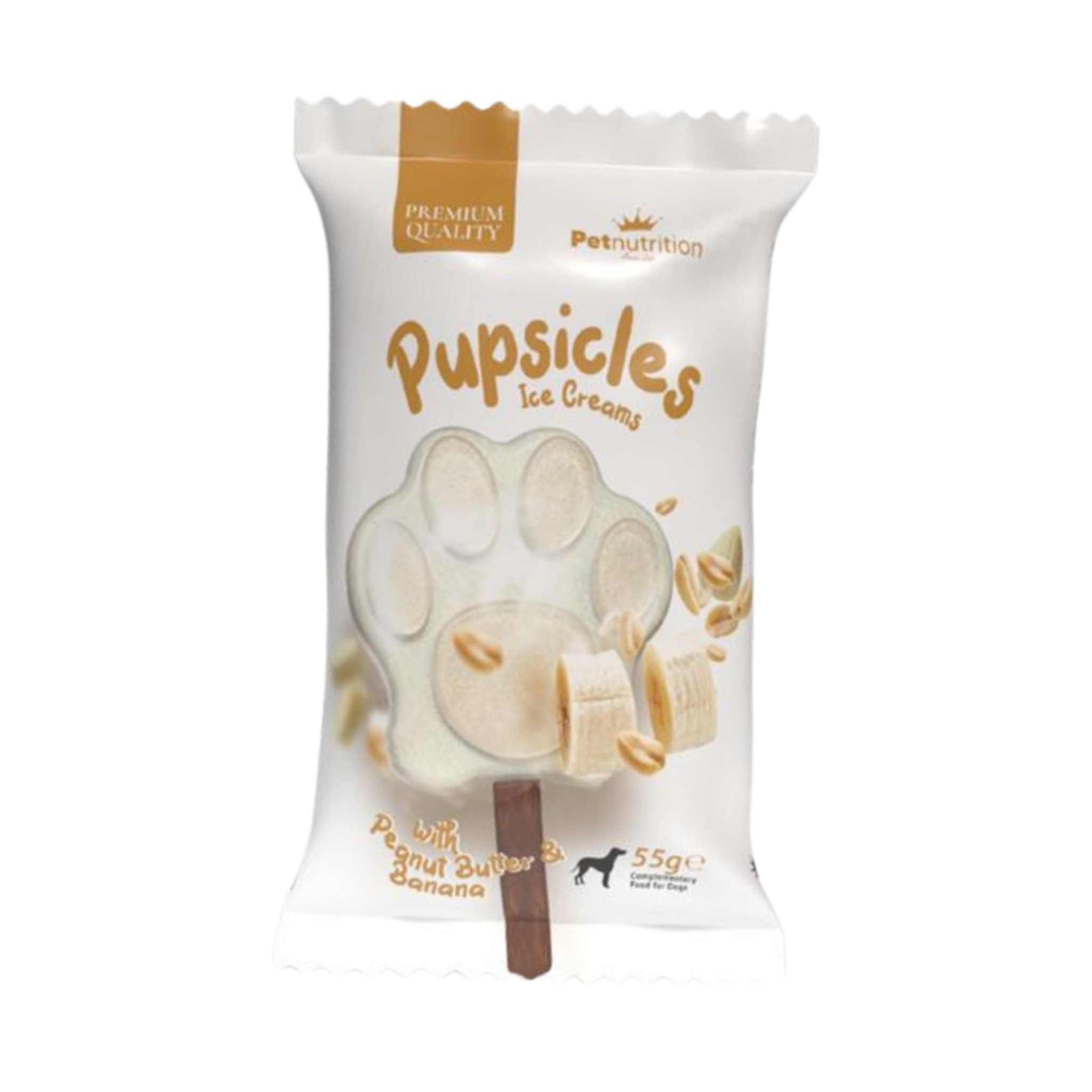 Petnutrition Pupsicles Ice Creams – Peanut Butter & Banana 55g