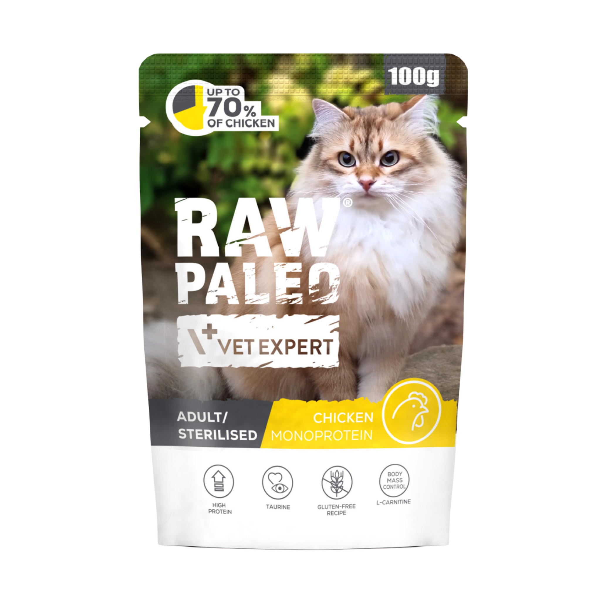 Raw Paleo Adult/Sterilised Cat Chicken Wet