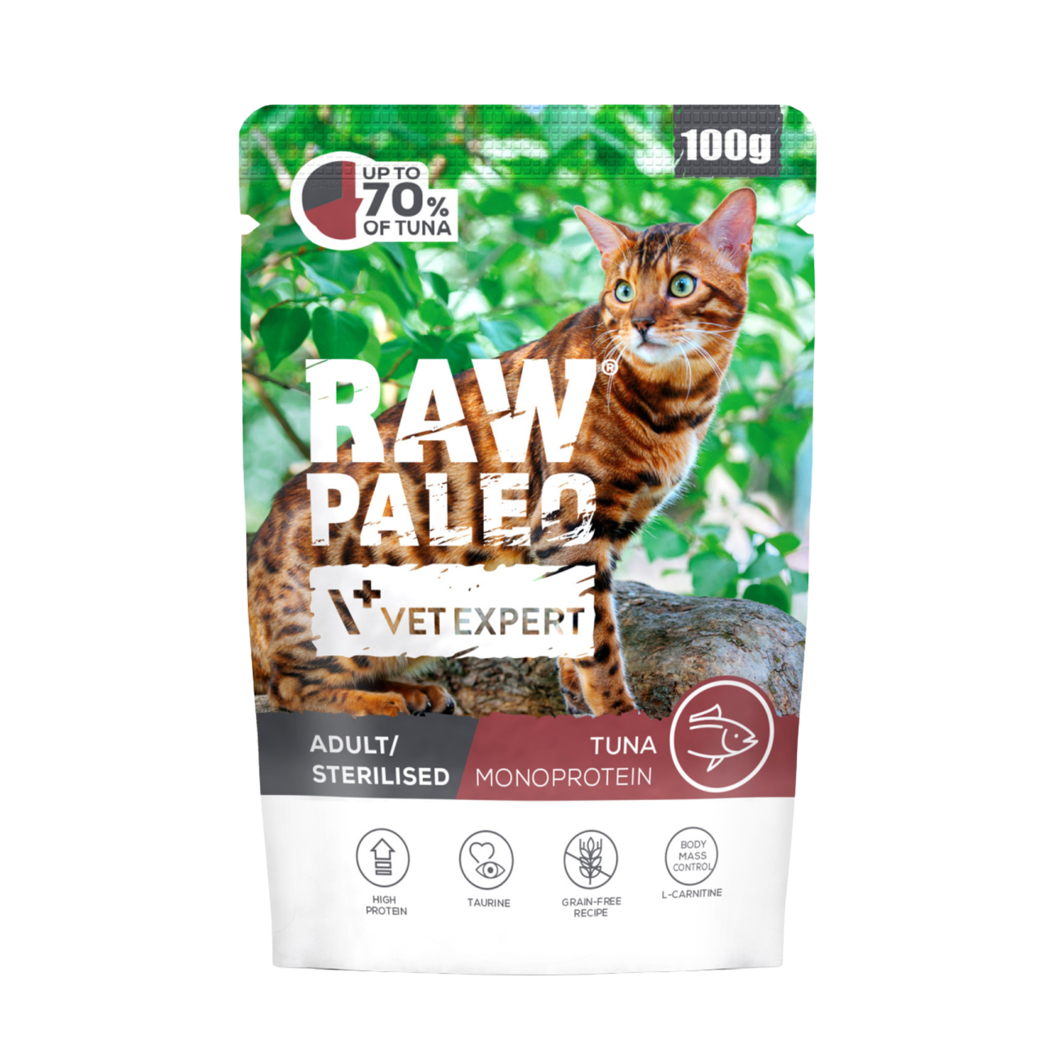 Raw Paleo Adult/Sterilised Cat Tuna Wet