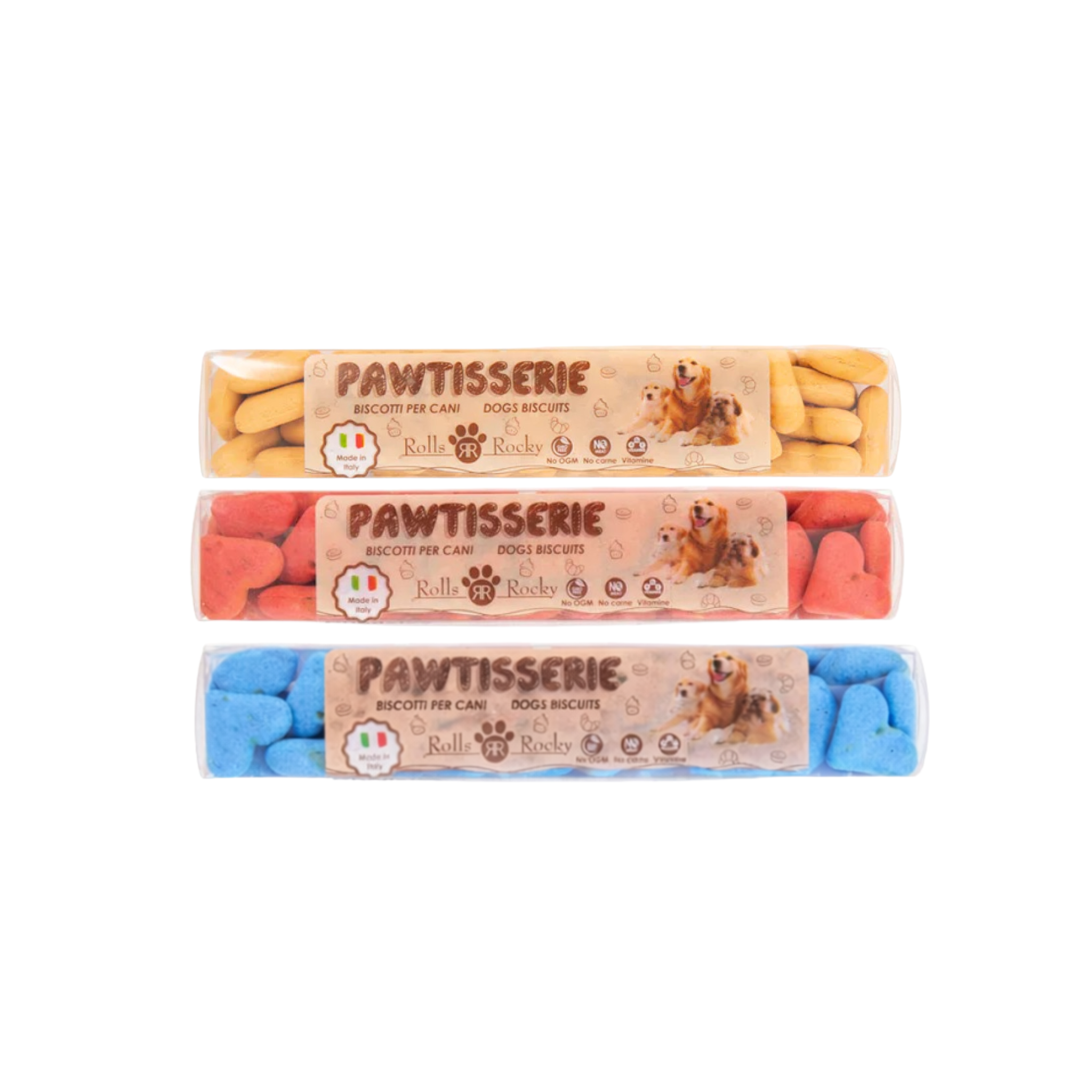 Rowls & Rocky Pawtisserie Dogs Biscuits Hearts