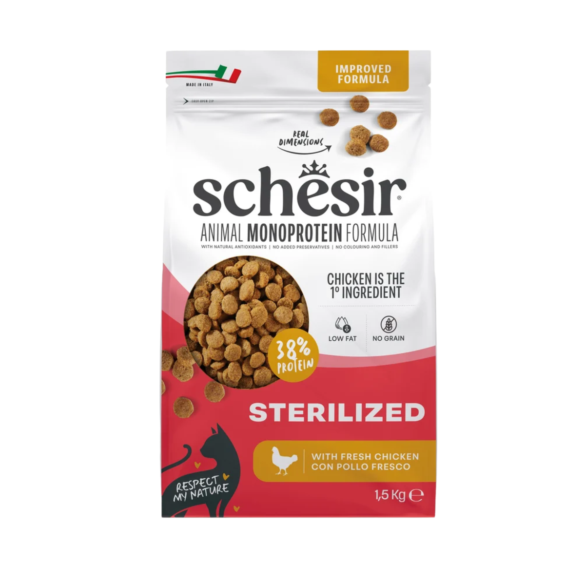 Schesir Dry Cat Adult Sterilized & Light Rich In Chicken