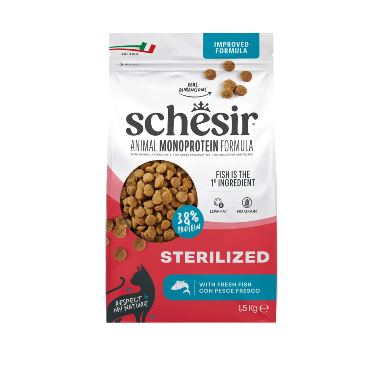 Schesir Dry Cat Adult Sterilized & Light Rich In Fish