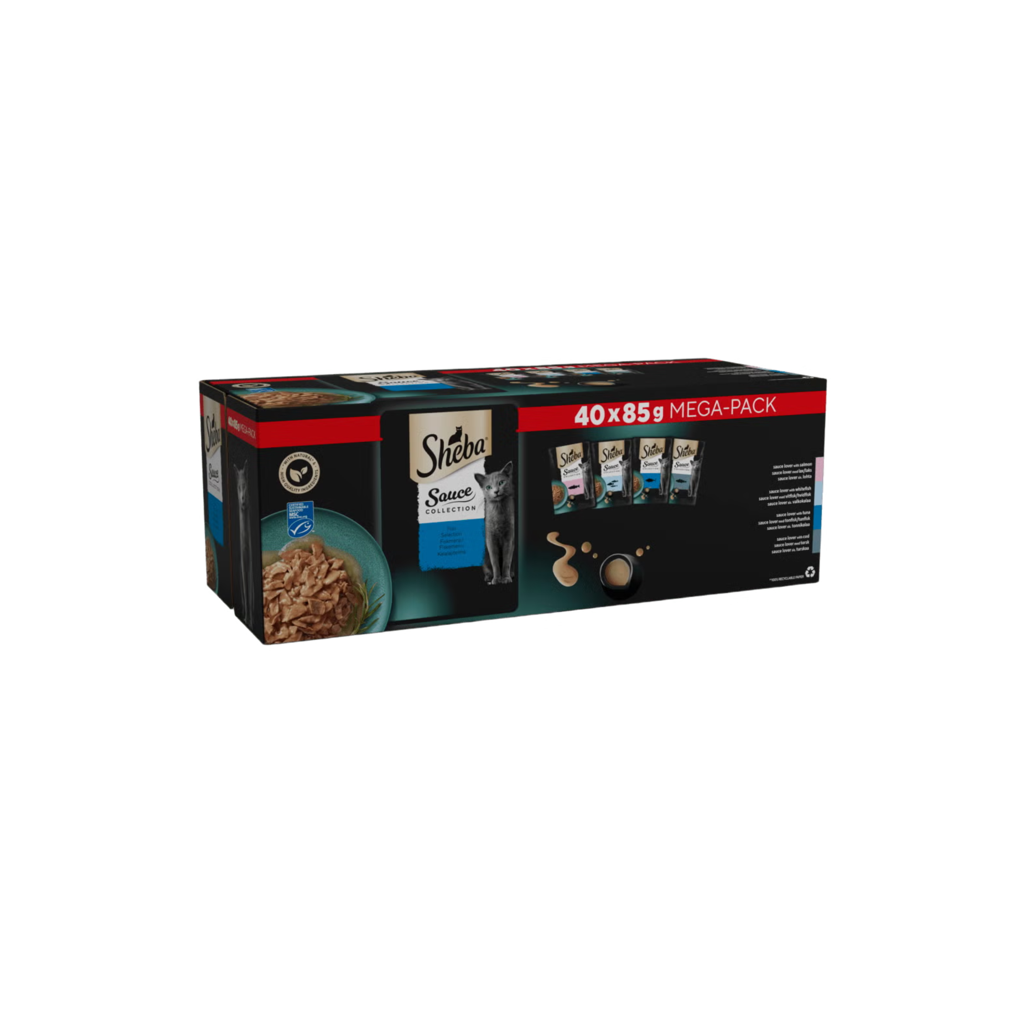 Sheba Sauce Collection Fish Selection 40 x 85g