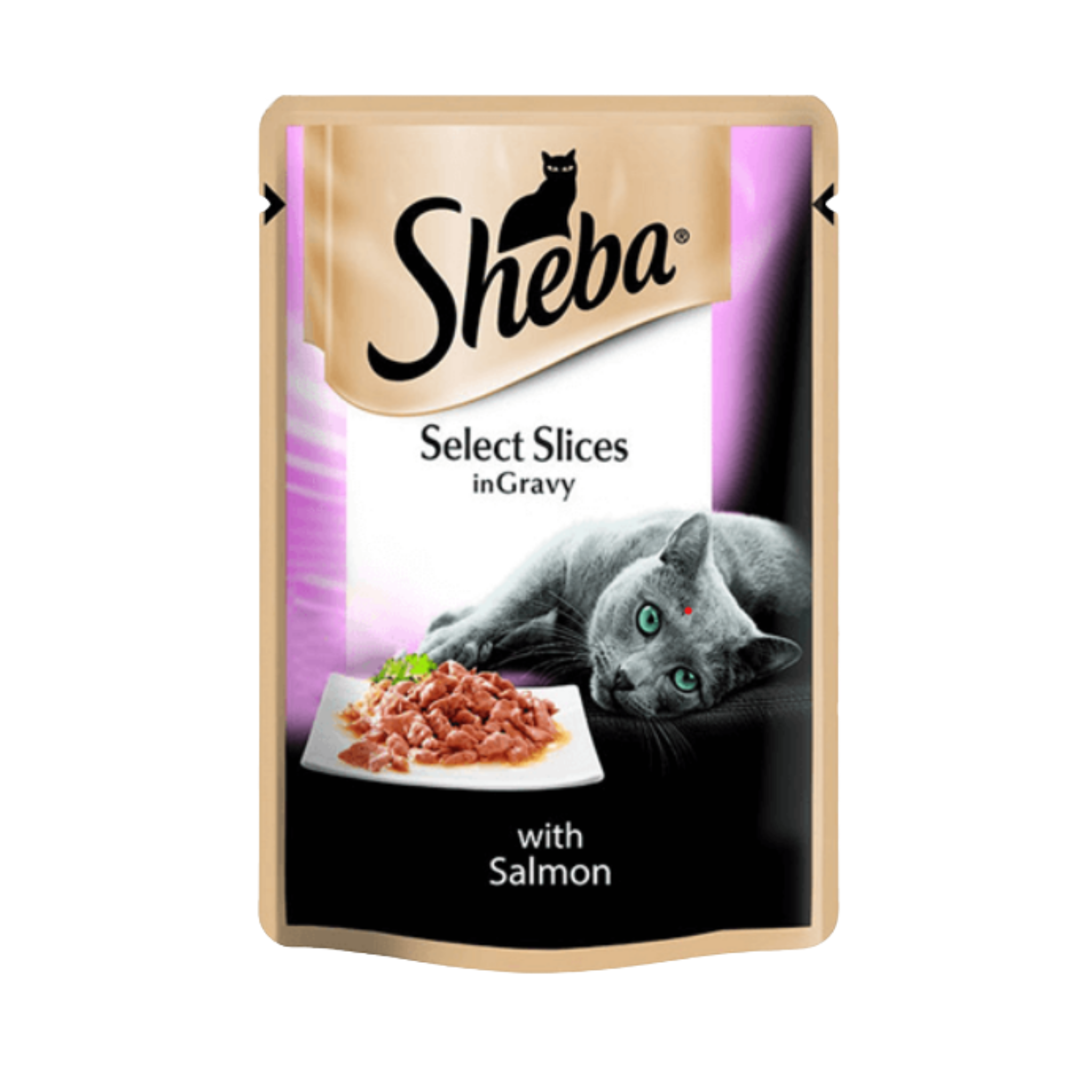 Sheba Selection Sauce in Gravy with Salmon 85g in pouch