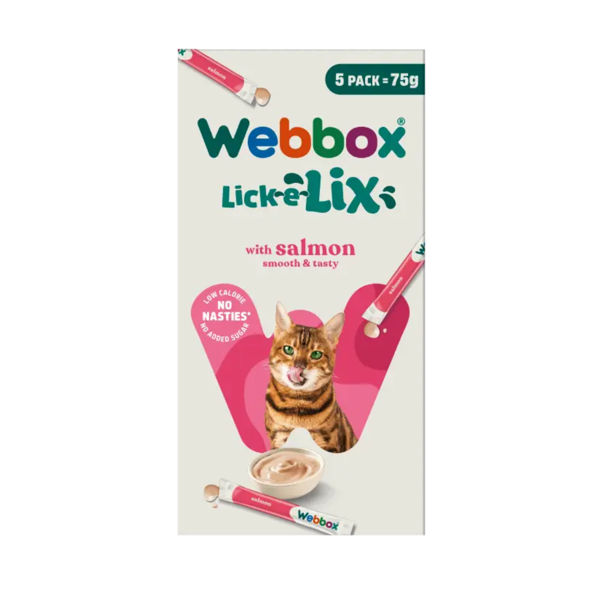 Webbox Lick-e-Lix Salmon Cat Treats 75g