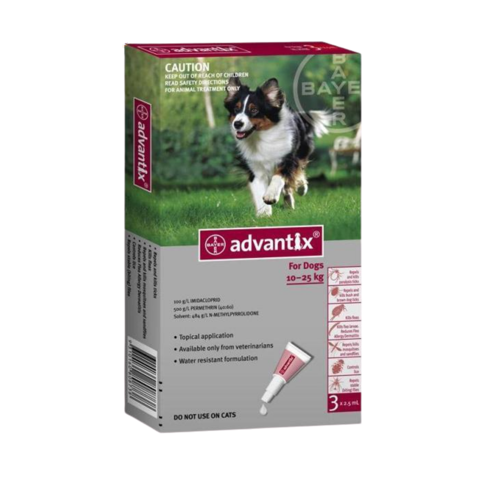 Bayer Advantix Dogs 10Kg to 25Kg